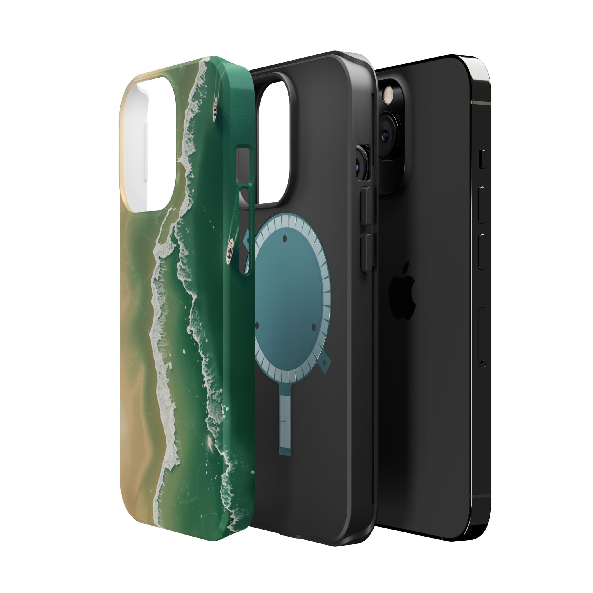 iPhone Shoreline Aerial Bold Art Bold Modern Everyday Snap Case · iPhone Case