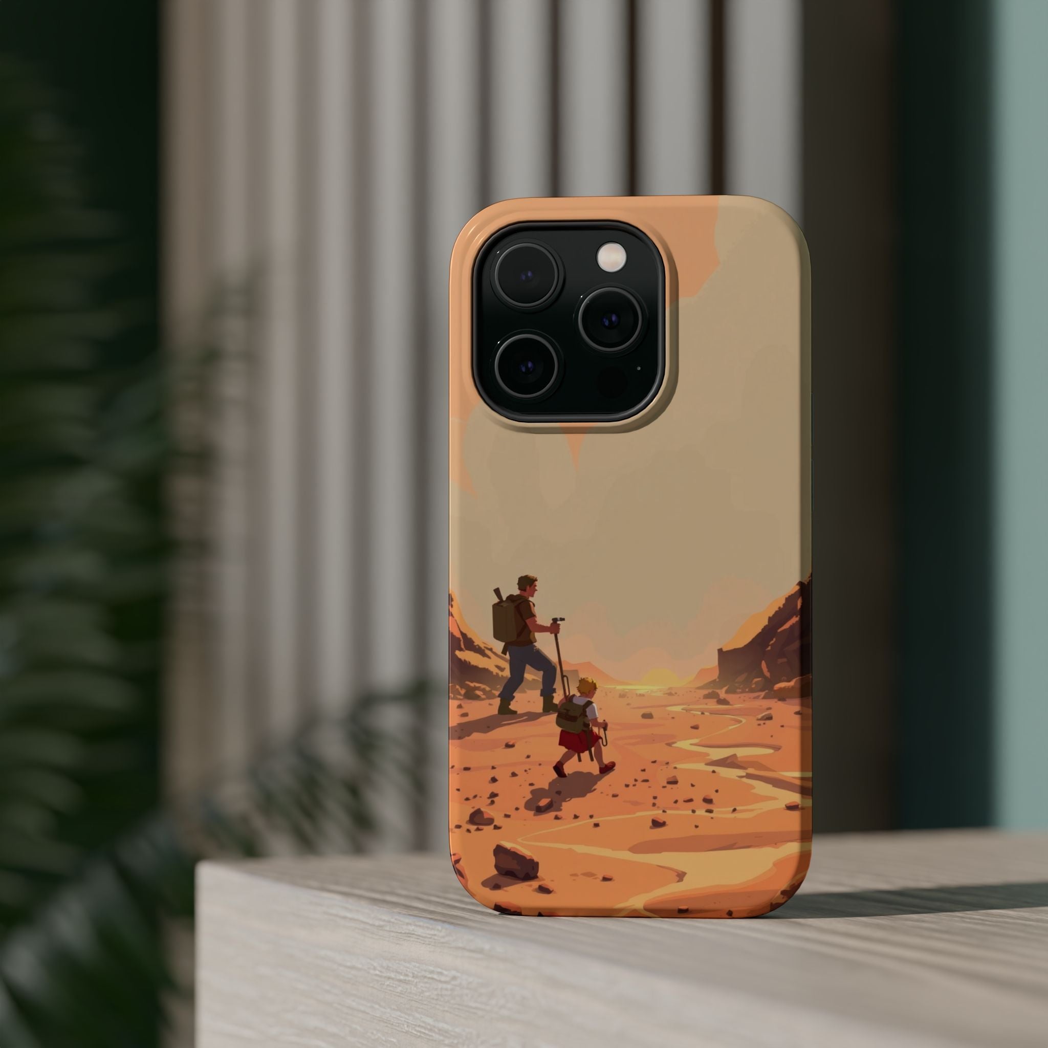 iPhone Burnt Orange And Sand Barely Surviving Slim Everyday Designer Case · iPho