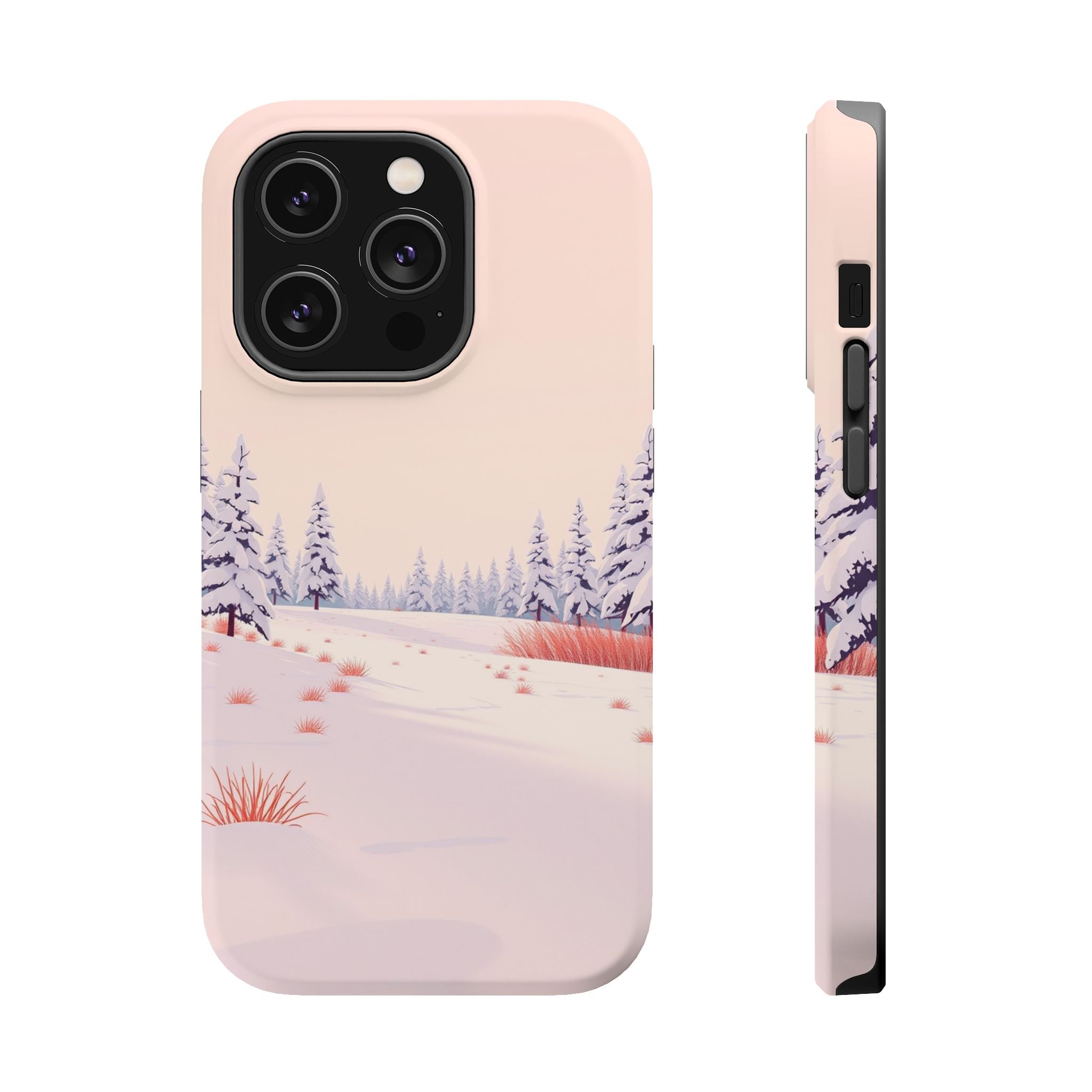 iPhone Snow Field Vintage Retro Poster Slim Everyday Designer Case · iPhone Case