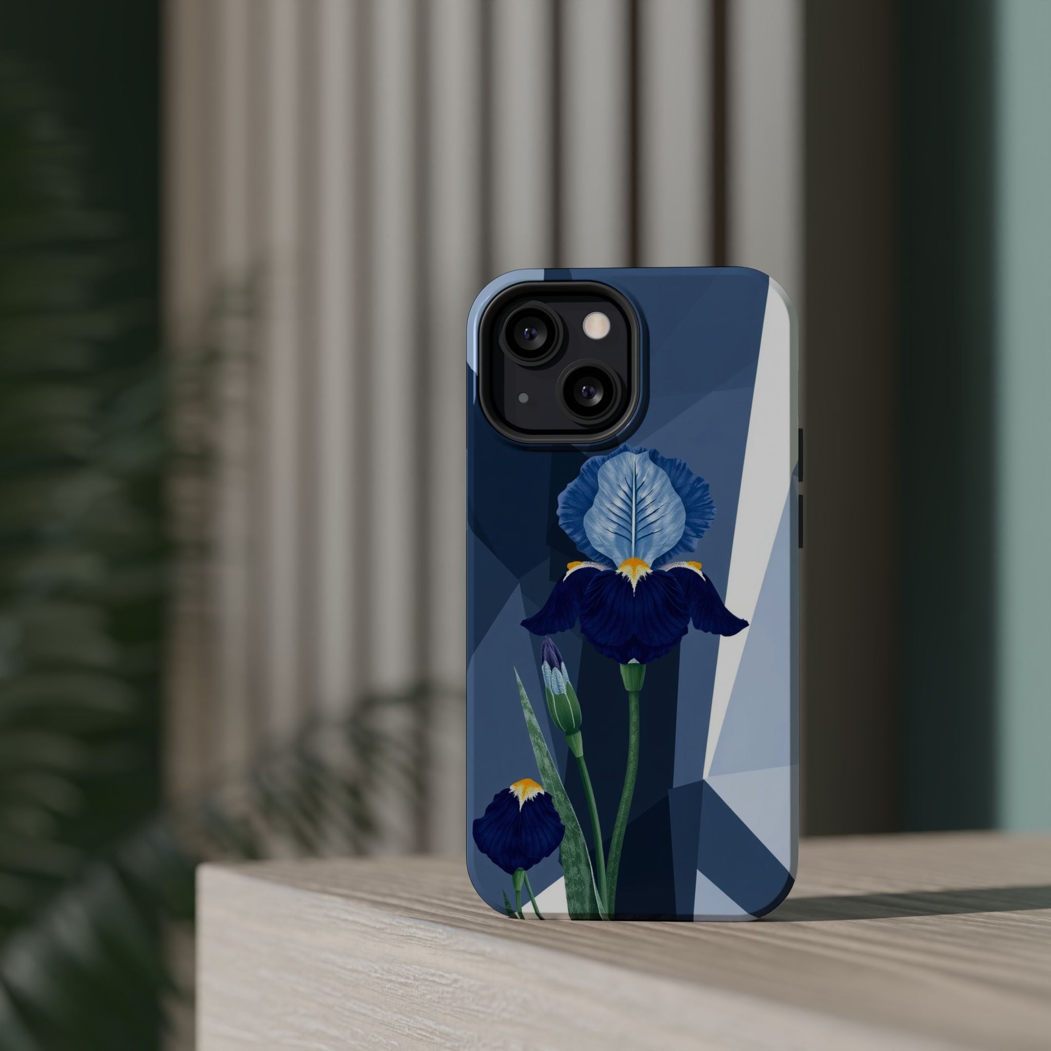 iPhone Earthy Iris Garden Design Bold Modern Everyday Snap Case · iPhone Case