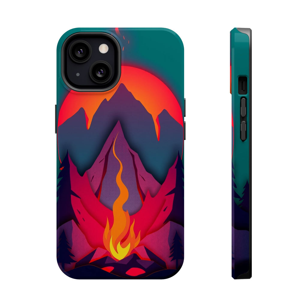 iPhone Cyan And Magenta Wildfire Glow Slim Everyday iPhone 12 Designer · iPhone