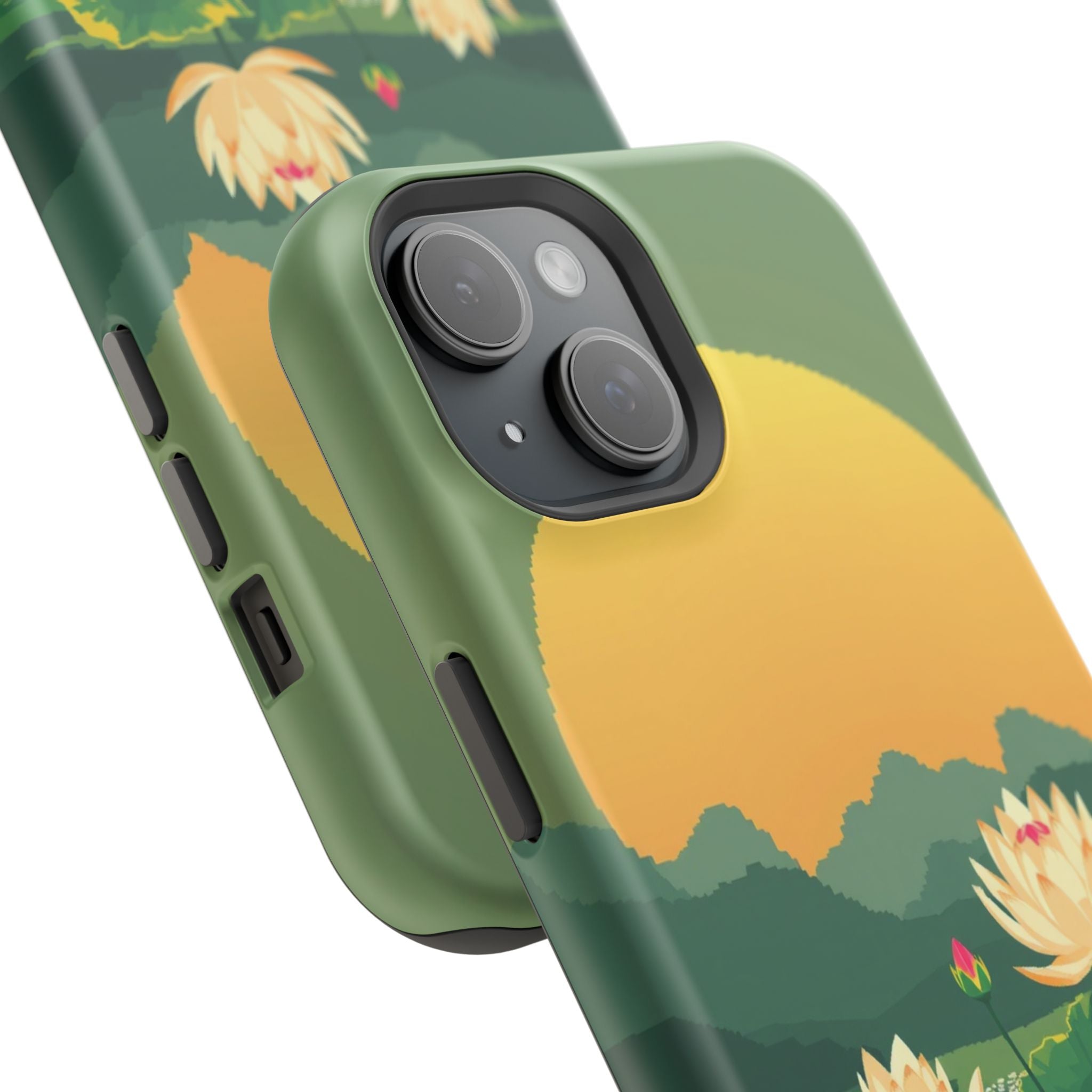iPhone Lotus Pond Enchanted Art Slim Everyday Designer Case · iPhone Case