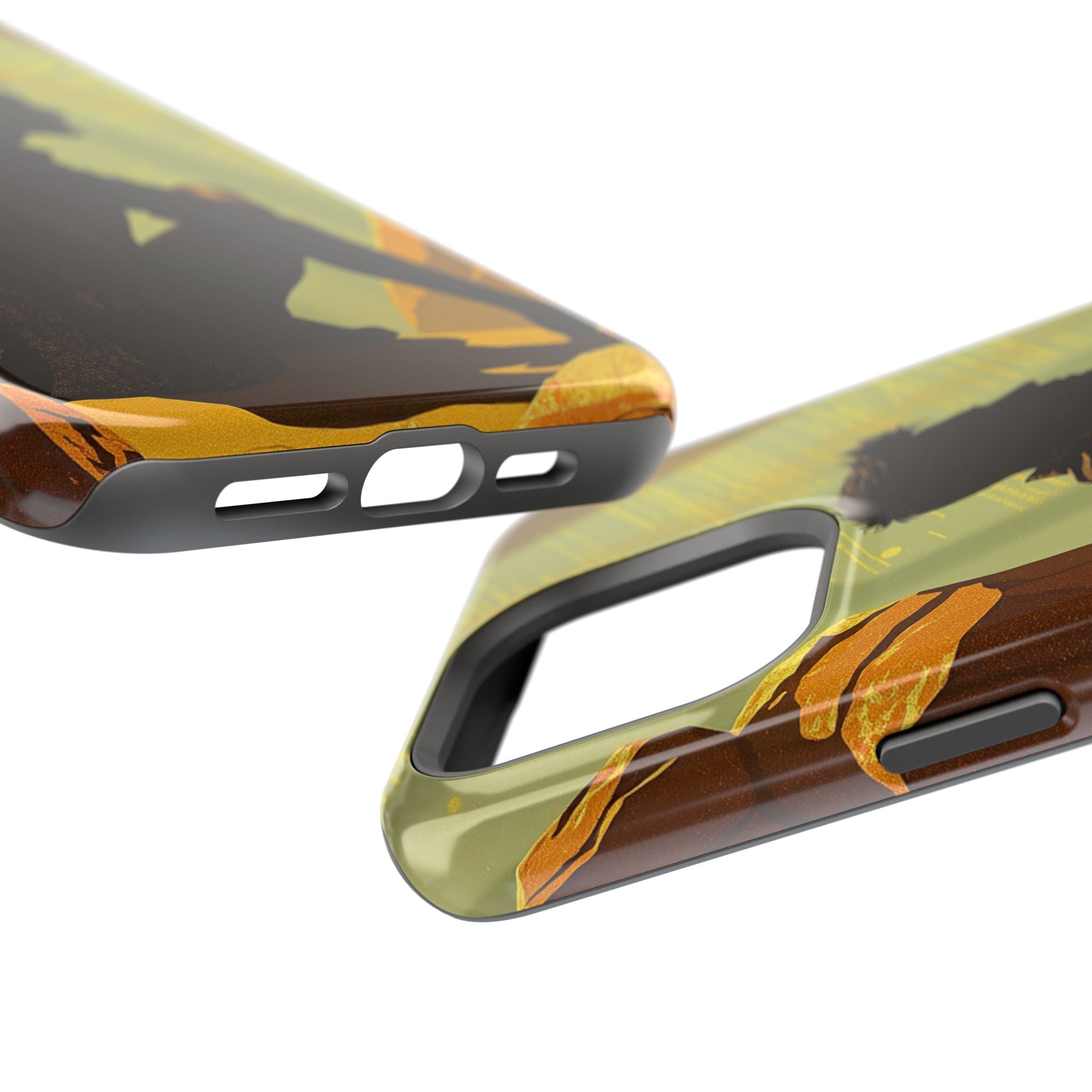 iPhone Mustard And Rust Overthinking Again Slim Everyday Designer Case · iPhone