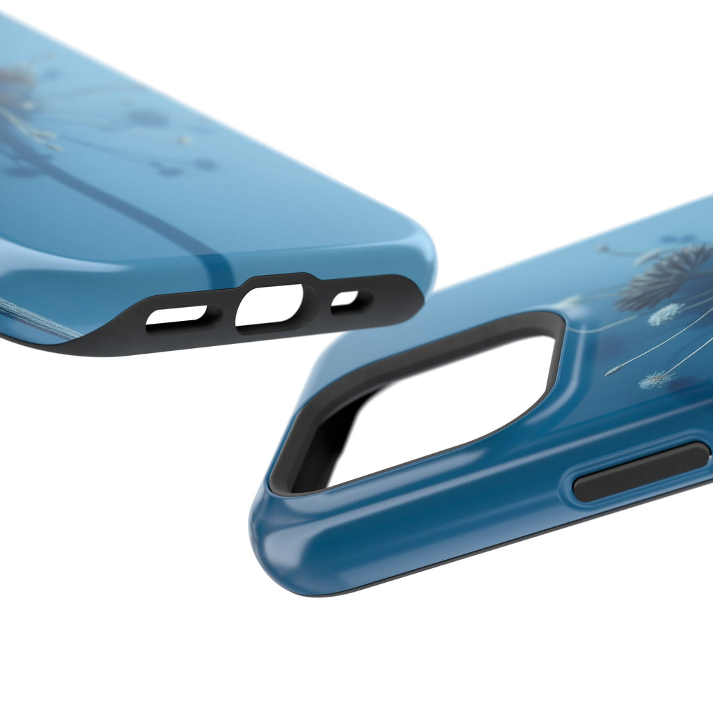 iPhone Midnight Blue And Silver Dried Flower Flat Lay iPhone Slim · iPhone Case