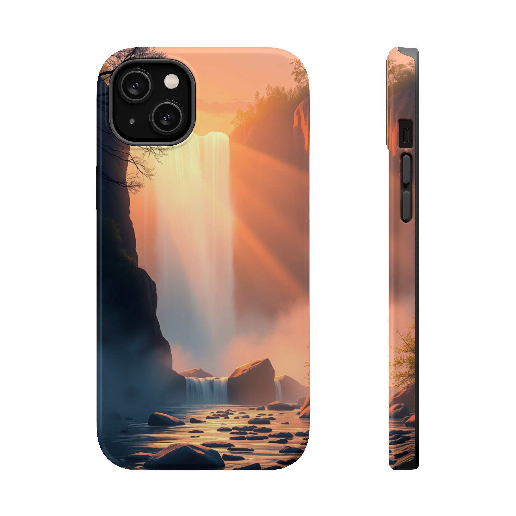 iPhone Waterfall Mist Bold Art 17 Bold Modern Everyday Snap Case · iPhone Case