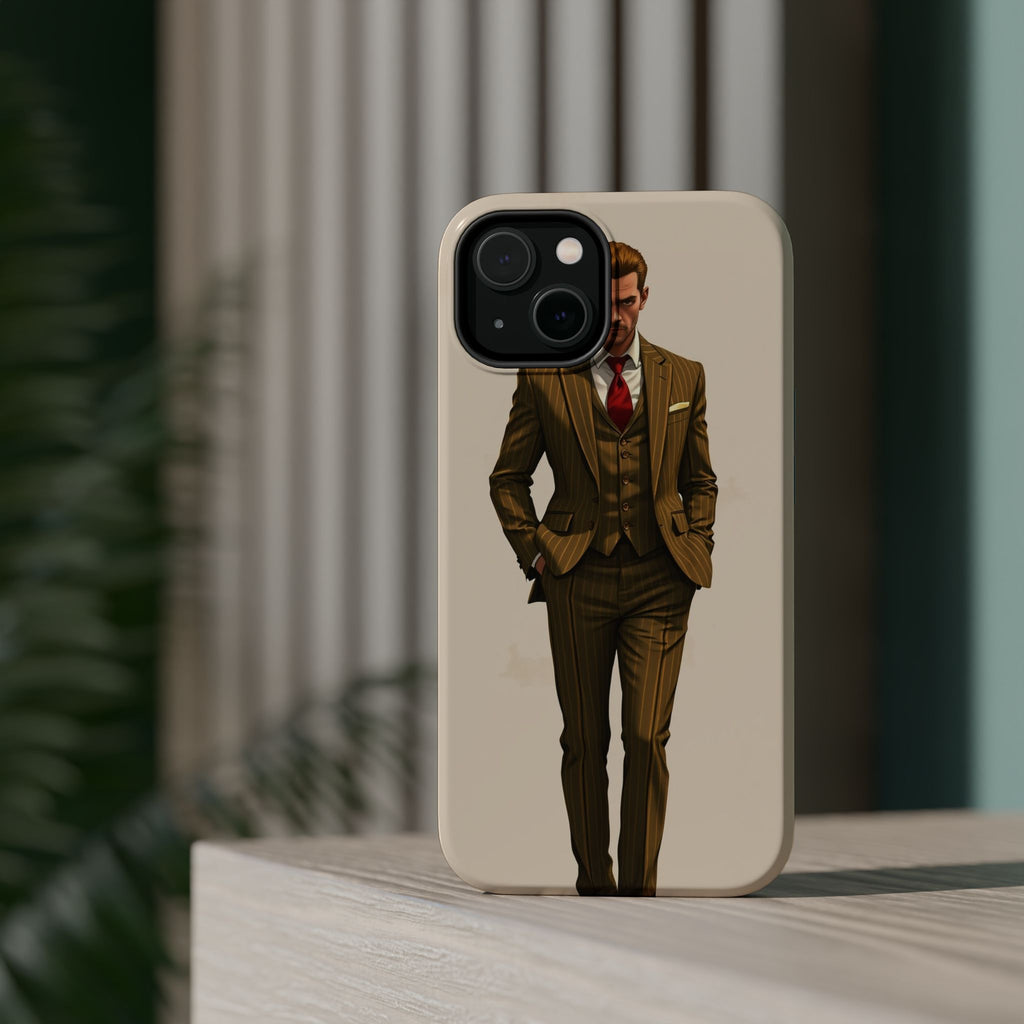 iPhone Pinstripe Suit Grunge Distressed Slim Everyday Designer Case · iPhone Cas