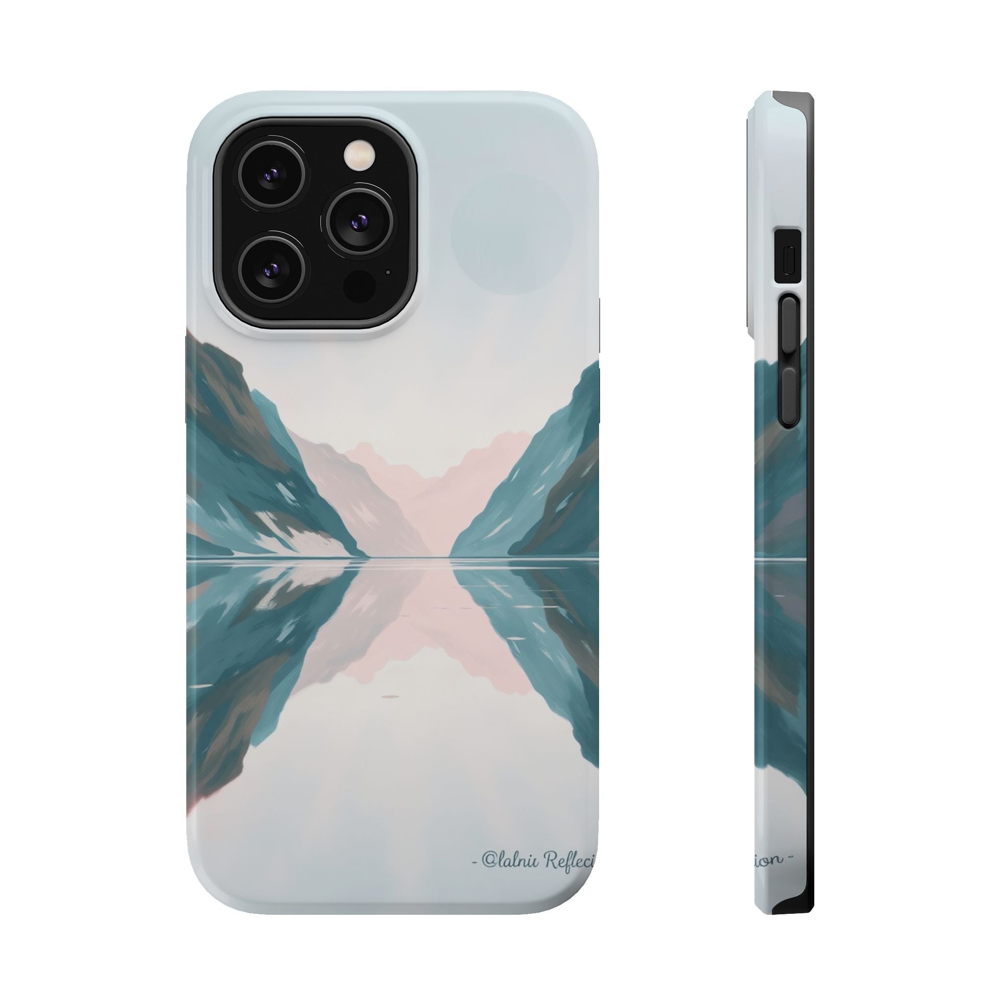 iPhone Fjord Reflection Oil Painting Impressionist iPhone Artistic · iPhone Case