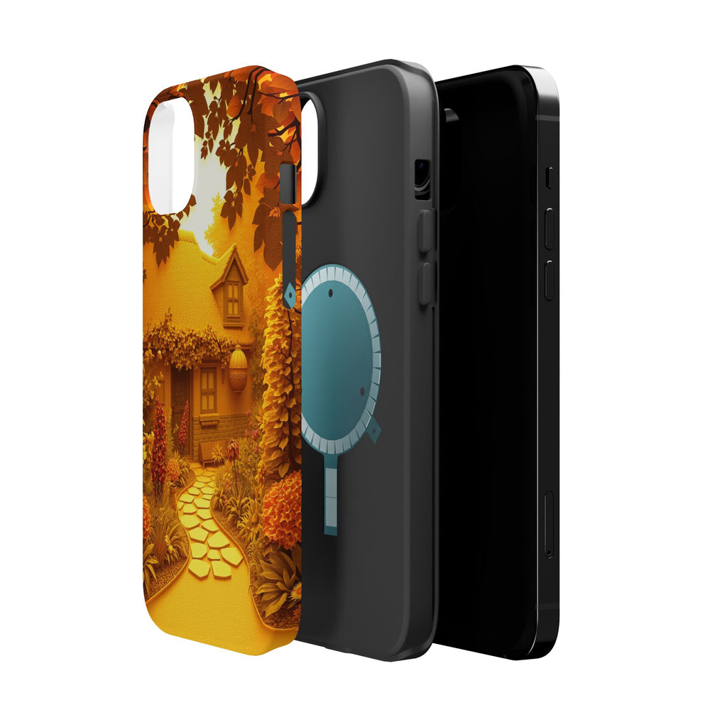 iPhone Vibrant Cottage Garden Design Slim Everyday Designer Case · iPhone Case