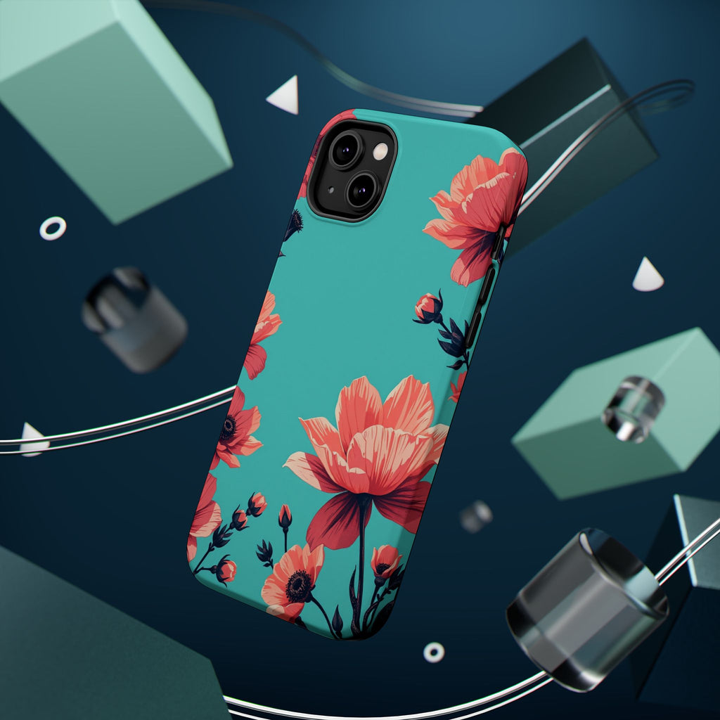 iPhone Floral Ink Wash Electric Art Slim Everyday Designer Case · iPhone Case