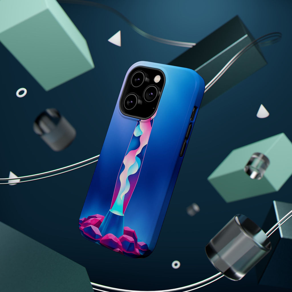 iPhone Cyan And Magenta Lava Lamp Flow Slim Everyday Designer Case · iPhone Case