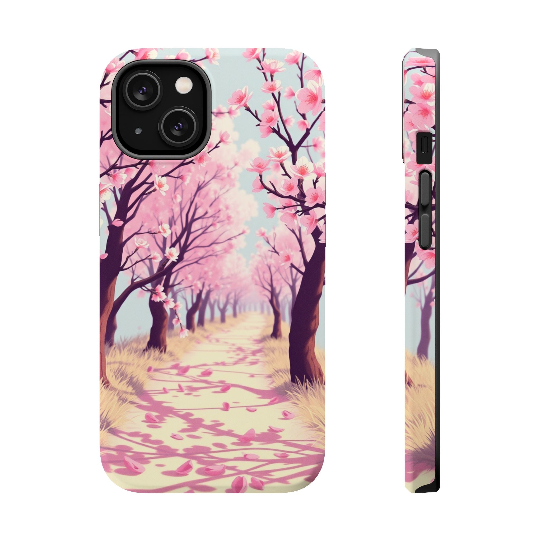 iPhone Rose Pink And Cream Blossom Trail Slim Everyday iPhone Designer · iPhone