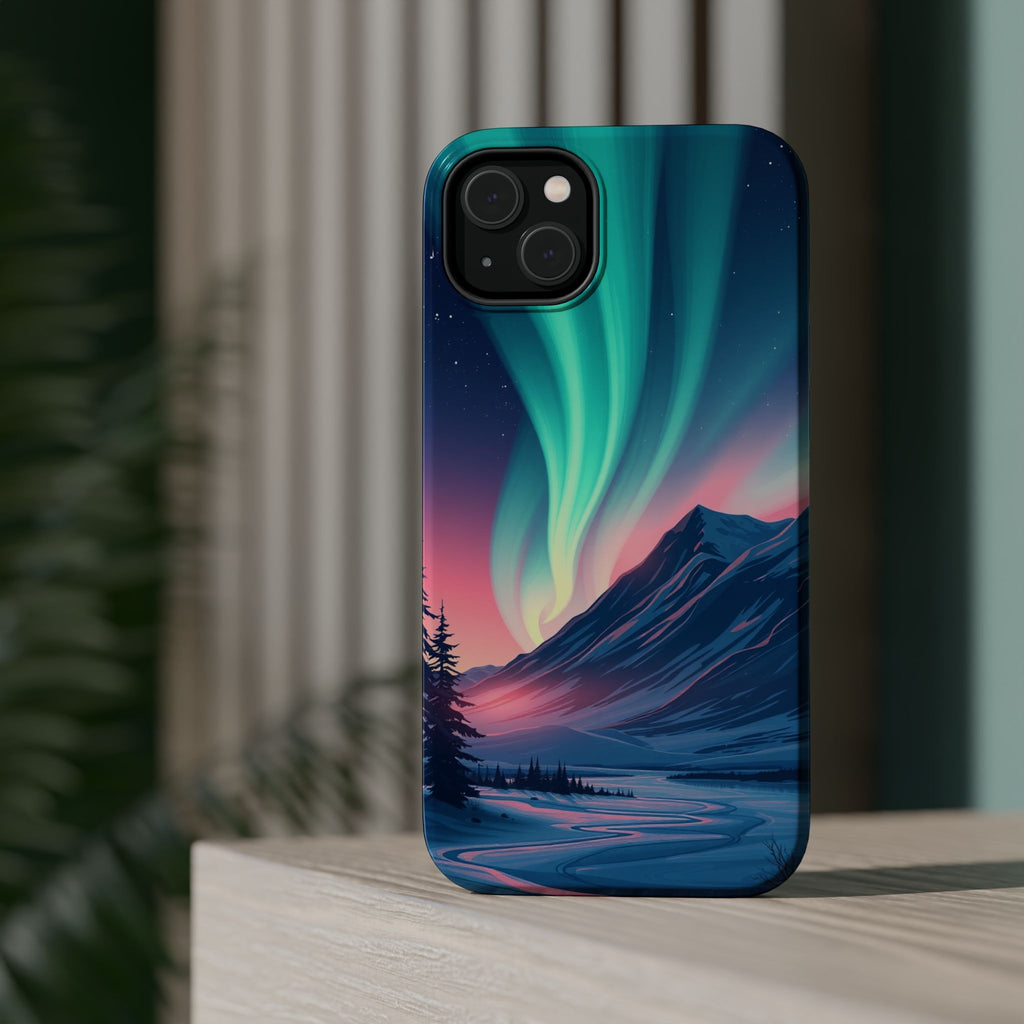 iPhone Mint And Blush Northern Lights Slim Everyday iPhone 18 Designer · iPhone