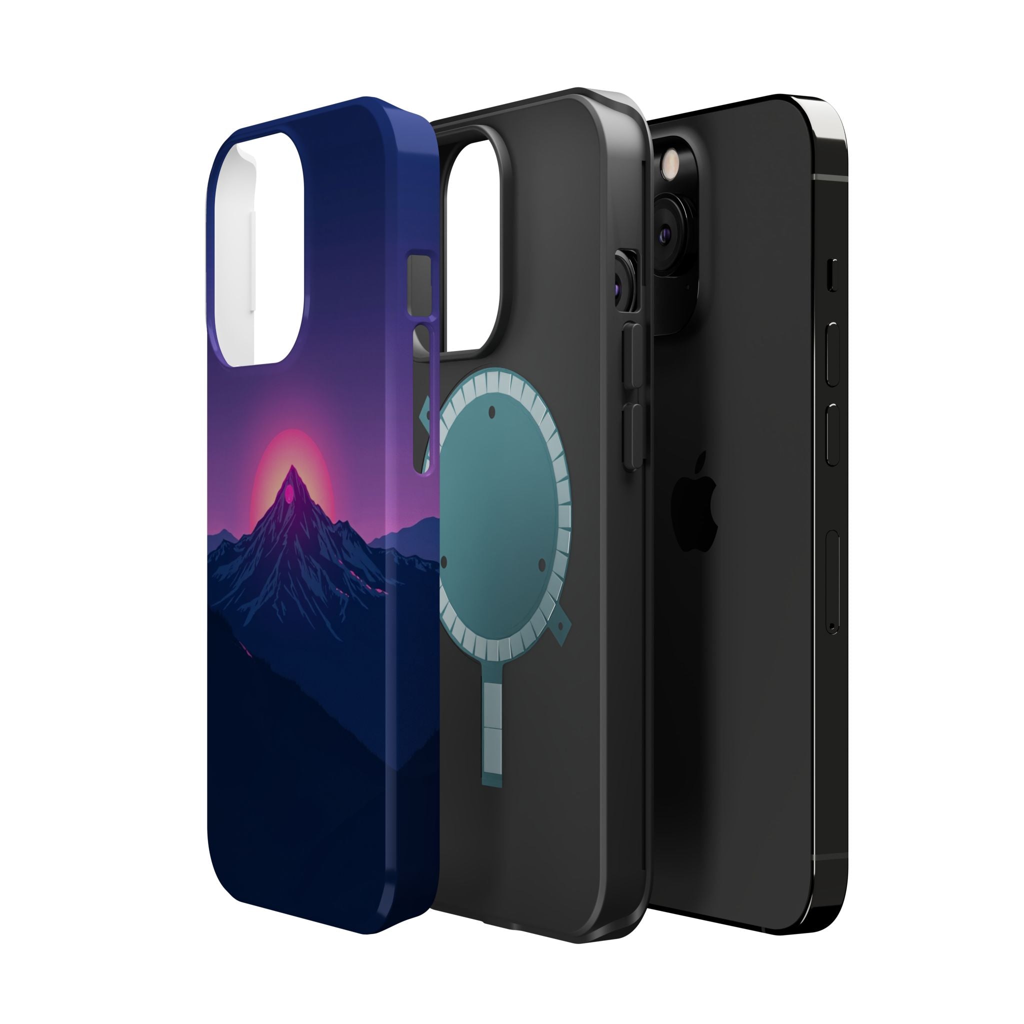 iPhone Mountain at Sunrise Electric Art Slim Everyday iPhone 15 · iPhone Case