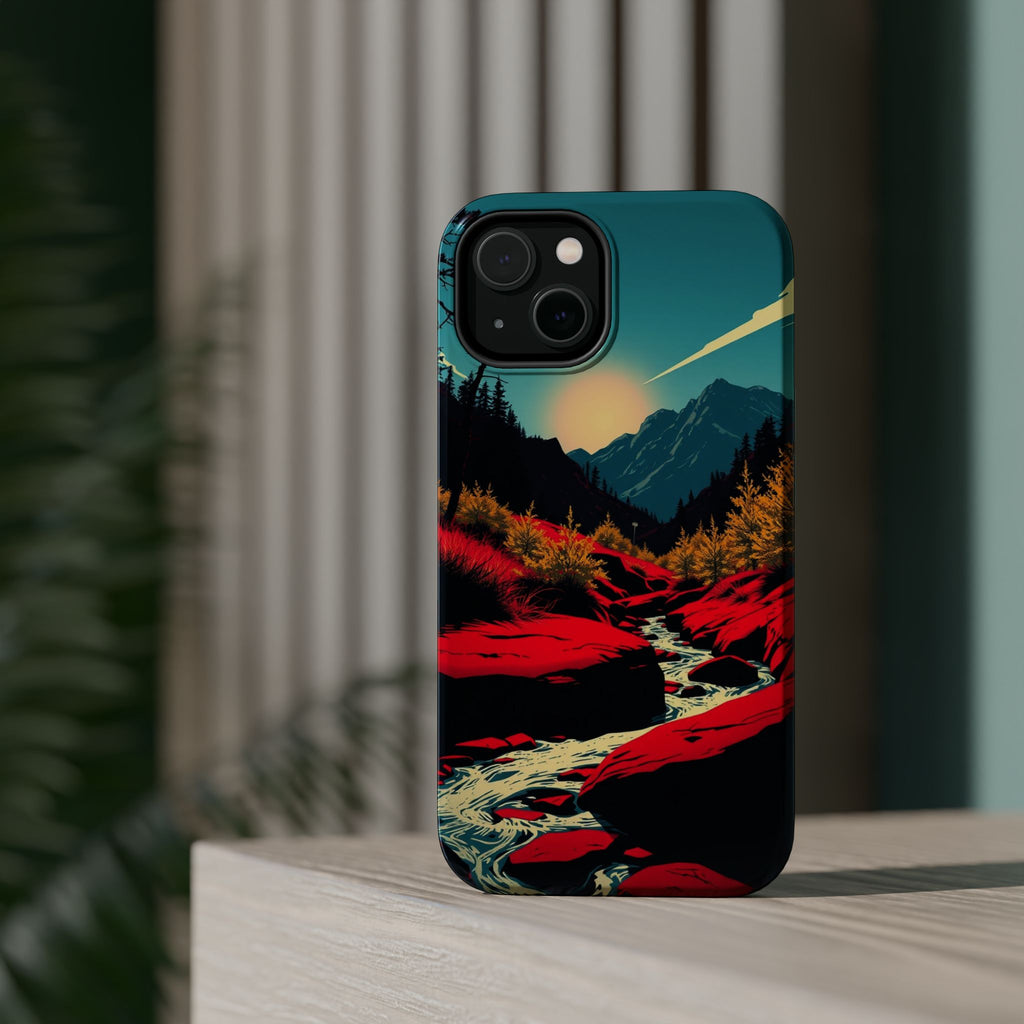 iPhone Earthy Spring Creek Design Bold Modern Everyday Snap Case · iPhone Case