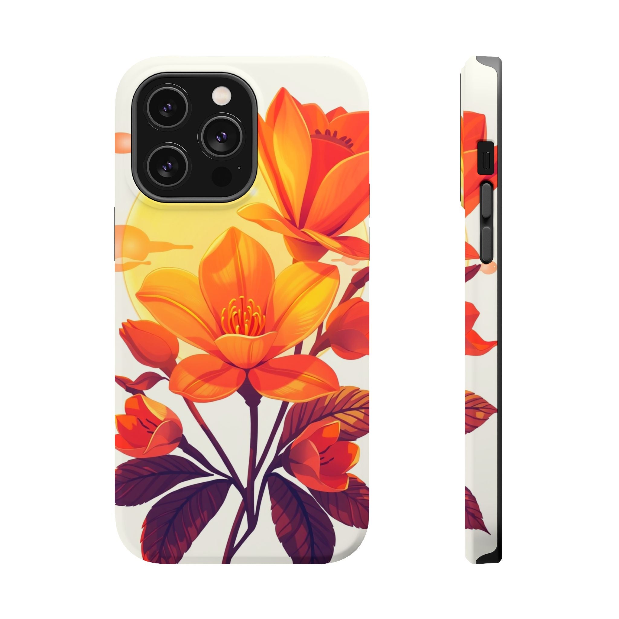 iPhone Dreamy Neon Floral Design Bold Modern Everyday Snap Case · iPhone Case
