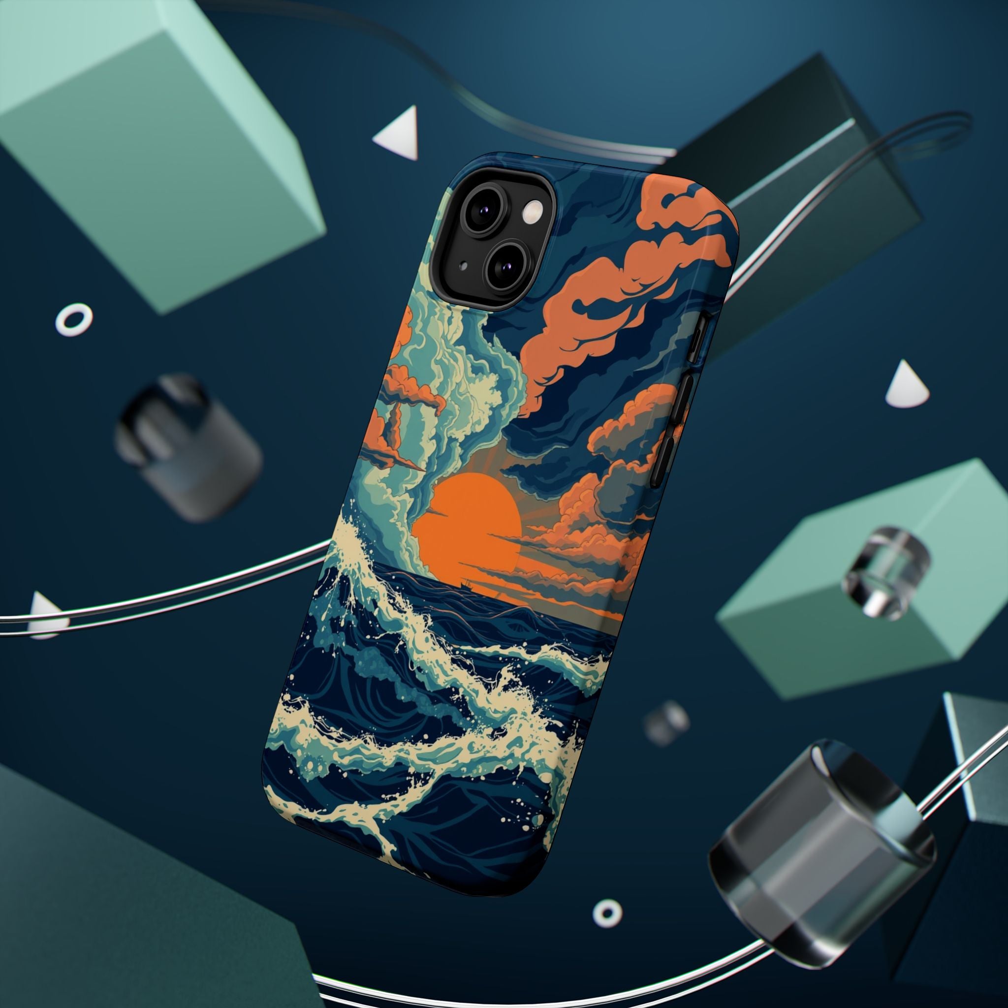 iPhone Storm at Sea Enchanted Art 16 Slim Everyday Designer Case · iPhone Case