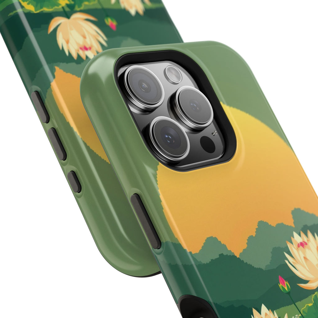 iPhone Lotus Pond Enchanted Art Slim Everyday Designer Case · iPhone Case