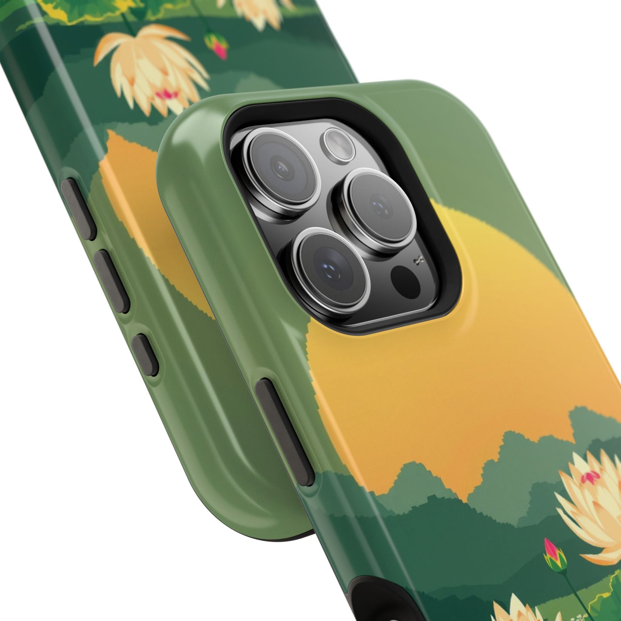 iPhone Lotus Pond Enchanted Art Slim Everyday Designer Case · iPhone Case