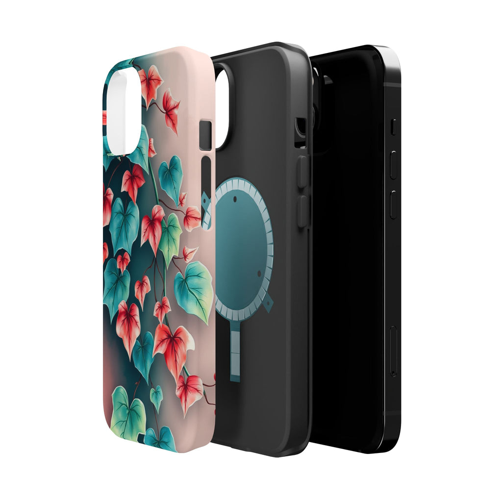 iPhone Art Nouveau Vine Teal And Coral Slim Snap Case · iPhone Case