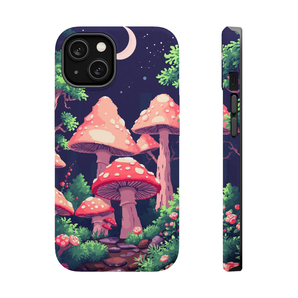iPhone Mushroom Forest Pixel Art -Bit Slim Everyday Designer Case · iPhone Case