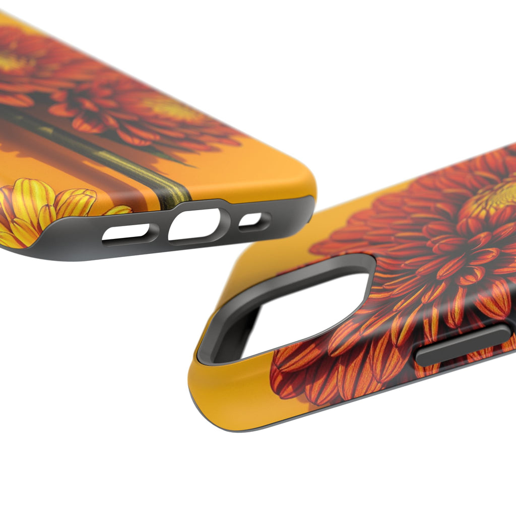 iPhone Mustard And Rust Ranunculus Stack Slim Everyday iPhone 14 · iPhone Case