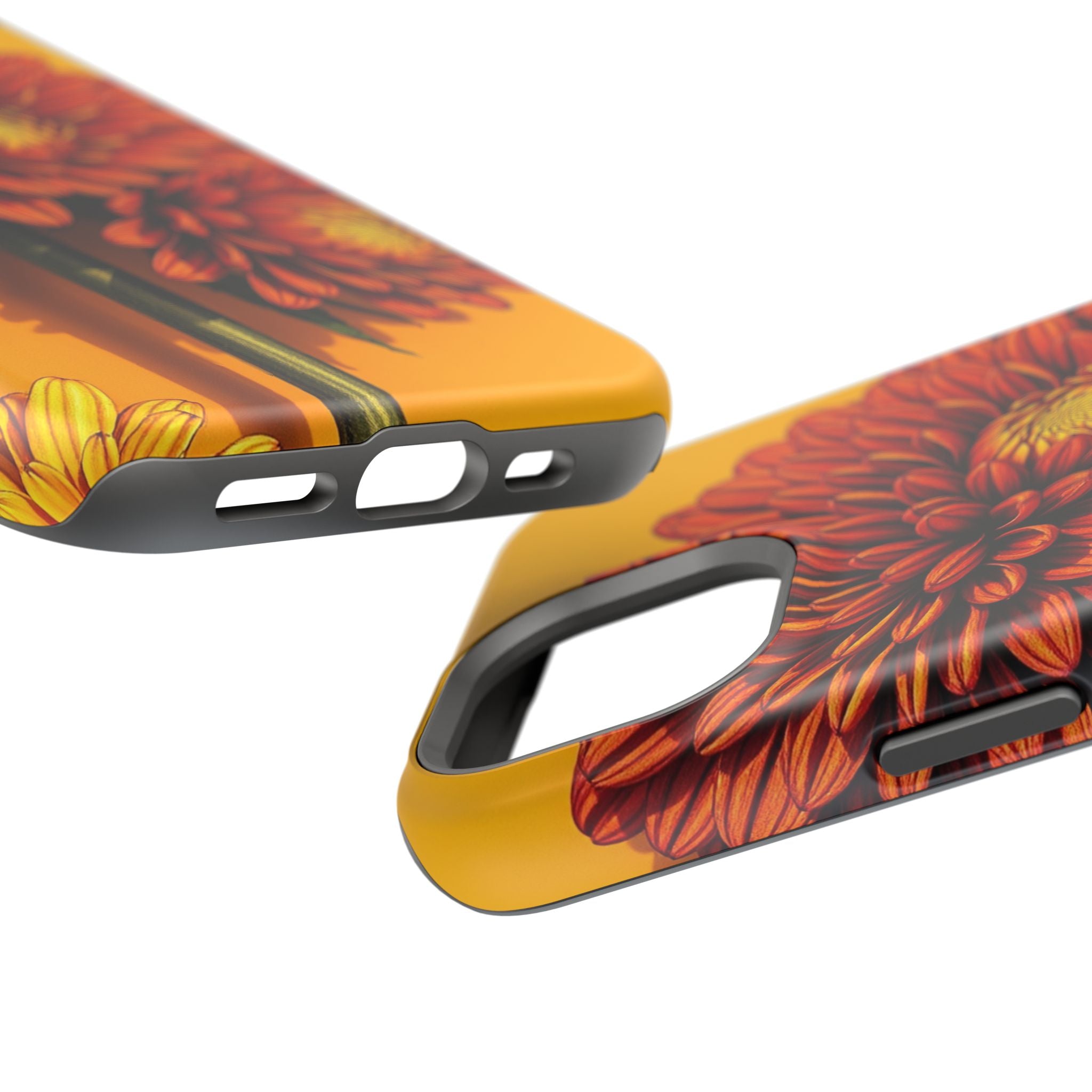 iPhone Mustard And Rust Ranunculus Stack Slim Everyday iPhone 14 · iPhone Case