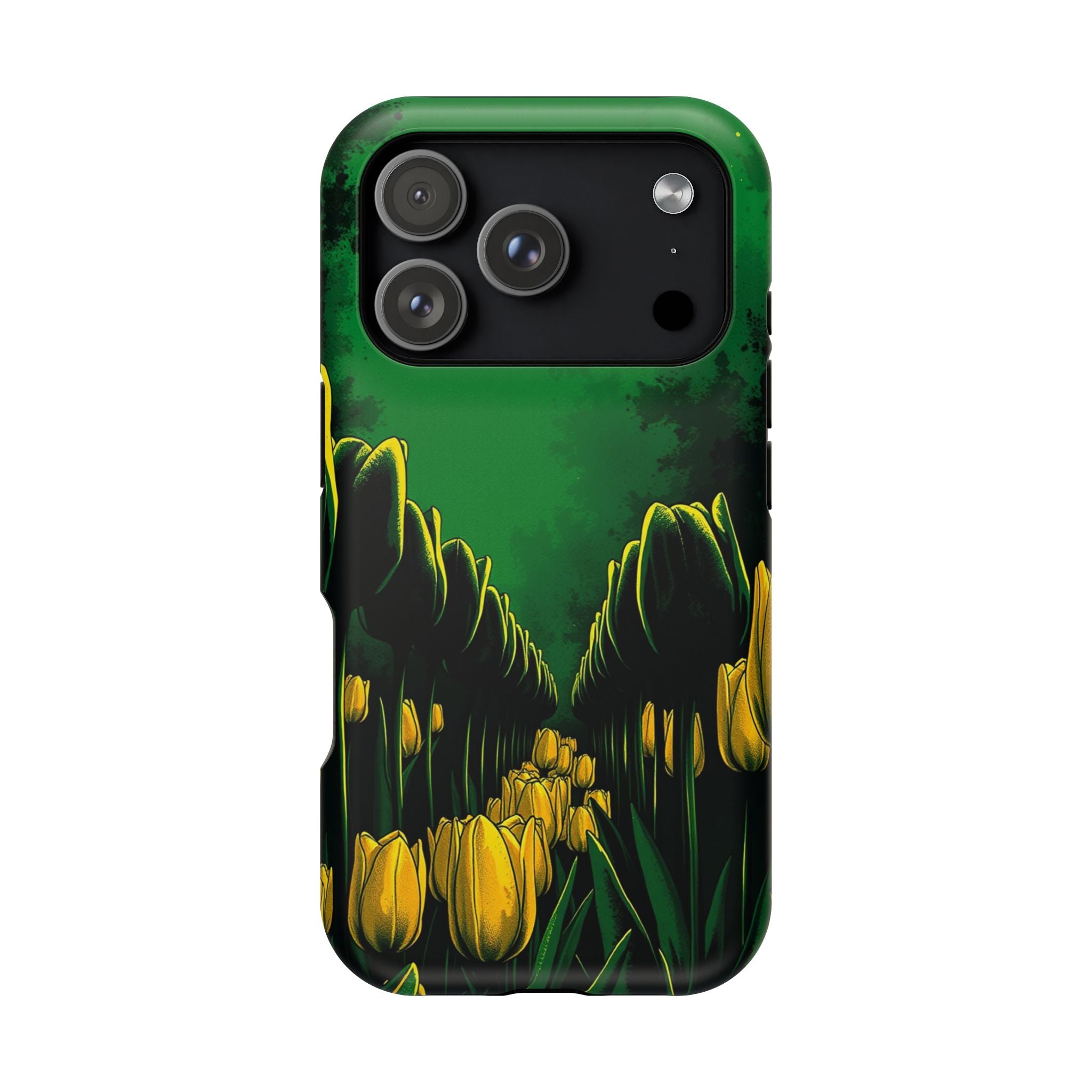 iPhone Tulip Row Emerald Green And Gold Slim Snap Case · iPhone Case