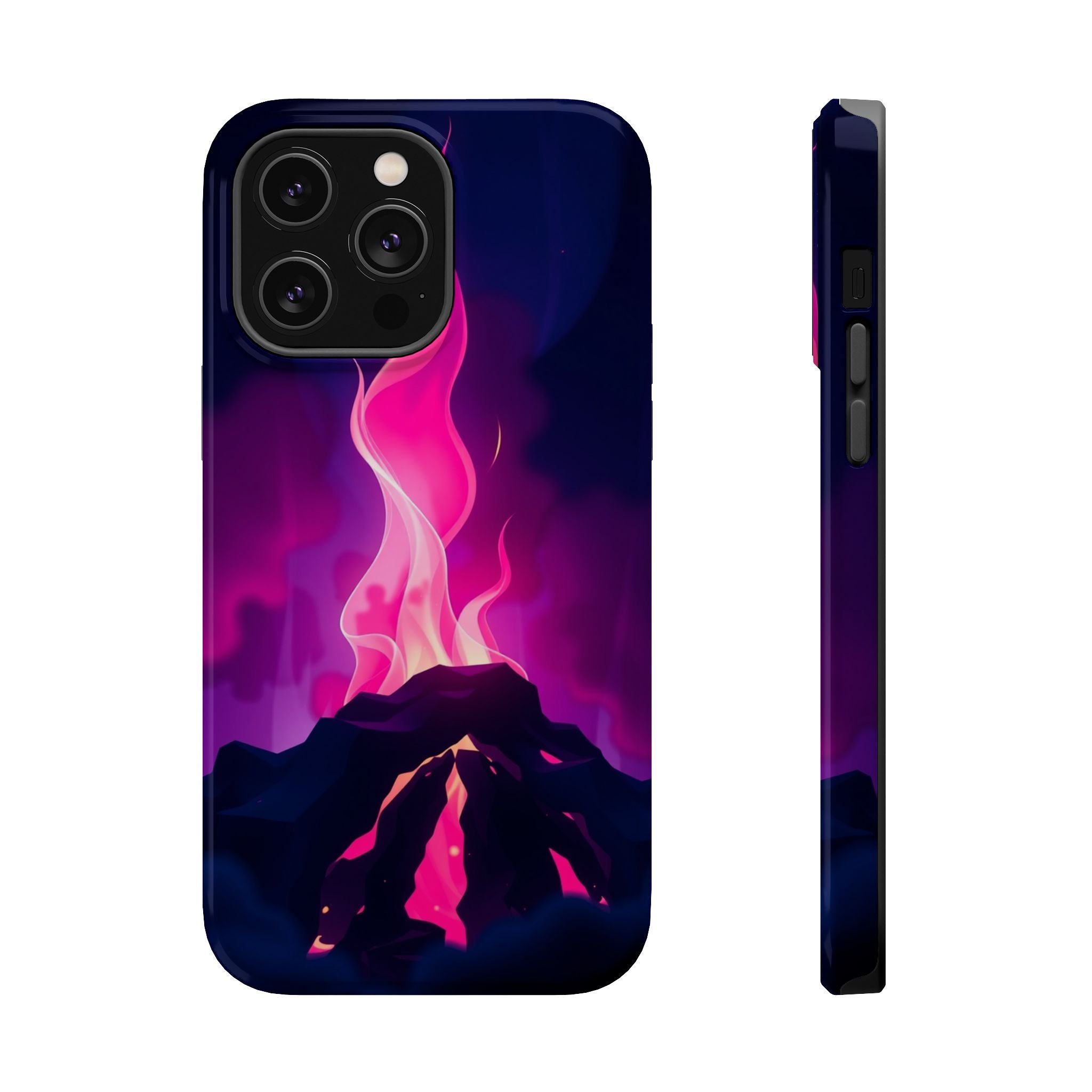iPhone Cyan And Magenta Wildfire Glow Slim Everyday Designer Case · iPhone Case