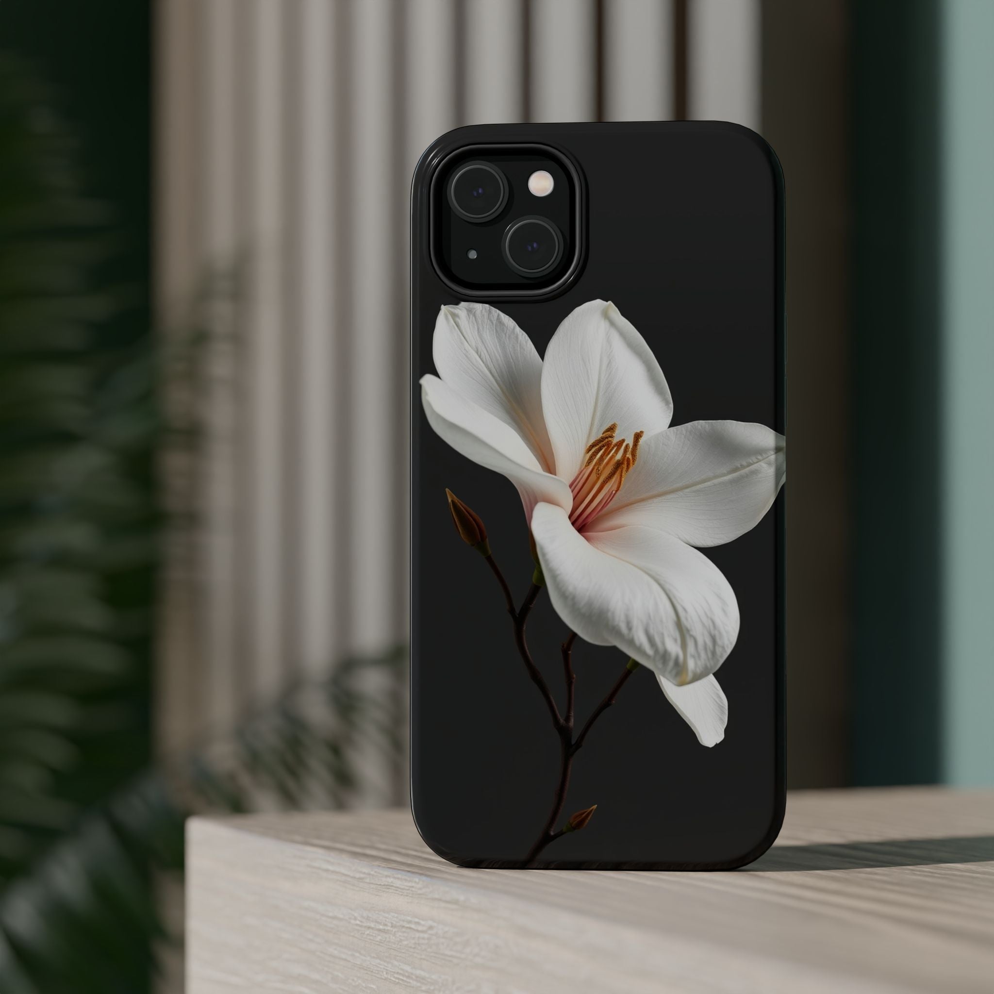 iPhone Earthy Magnolia Dream Design Slim Everyday Designer Case · iPhone Case