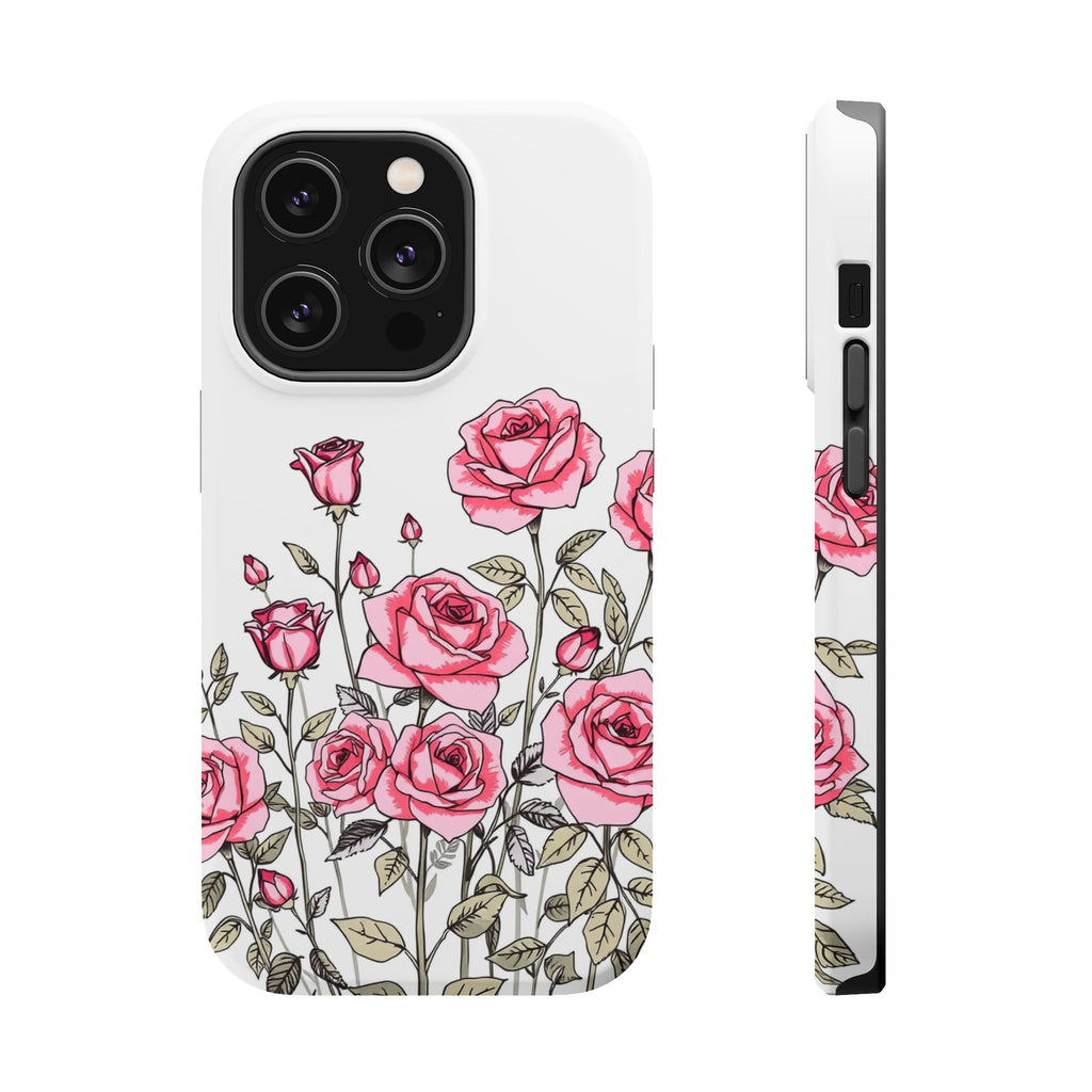 iPhone Rose Garden Hand-Drawn Sketch Slim Everyday Designer Case · iPhone Case