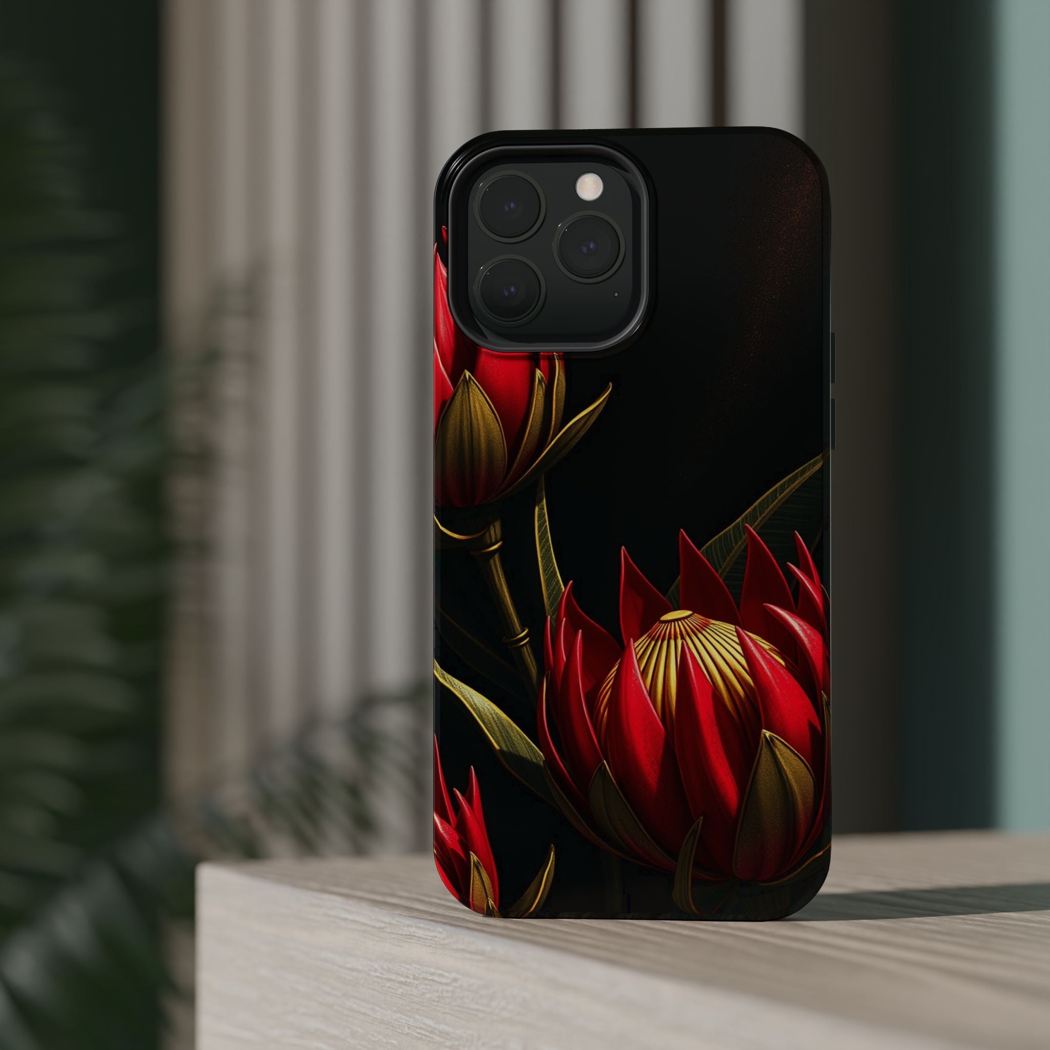 iPhone Protea Bold Gold Foil Luxury Slim Everyday Designer Case · iPhone Case