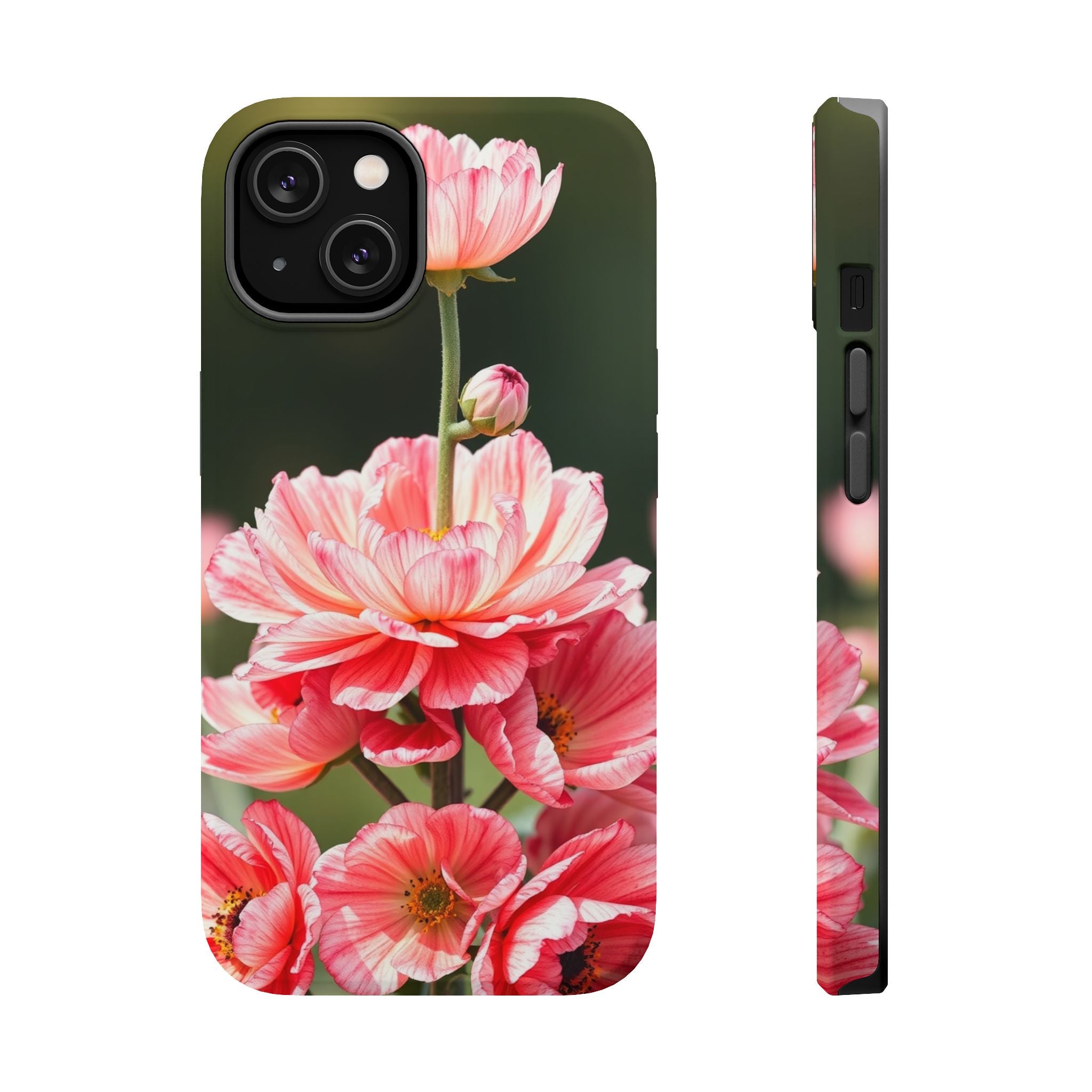 iPhone Ranunculus Stack Vibrant Watercolor Slim Snap Case · iPhone Case