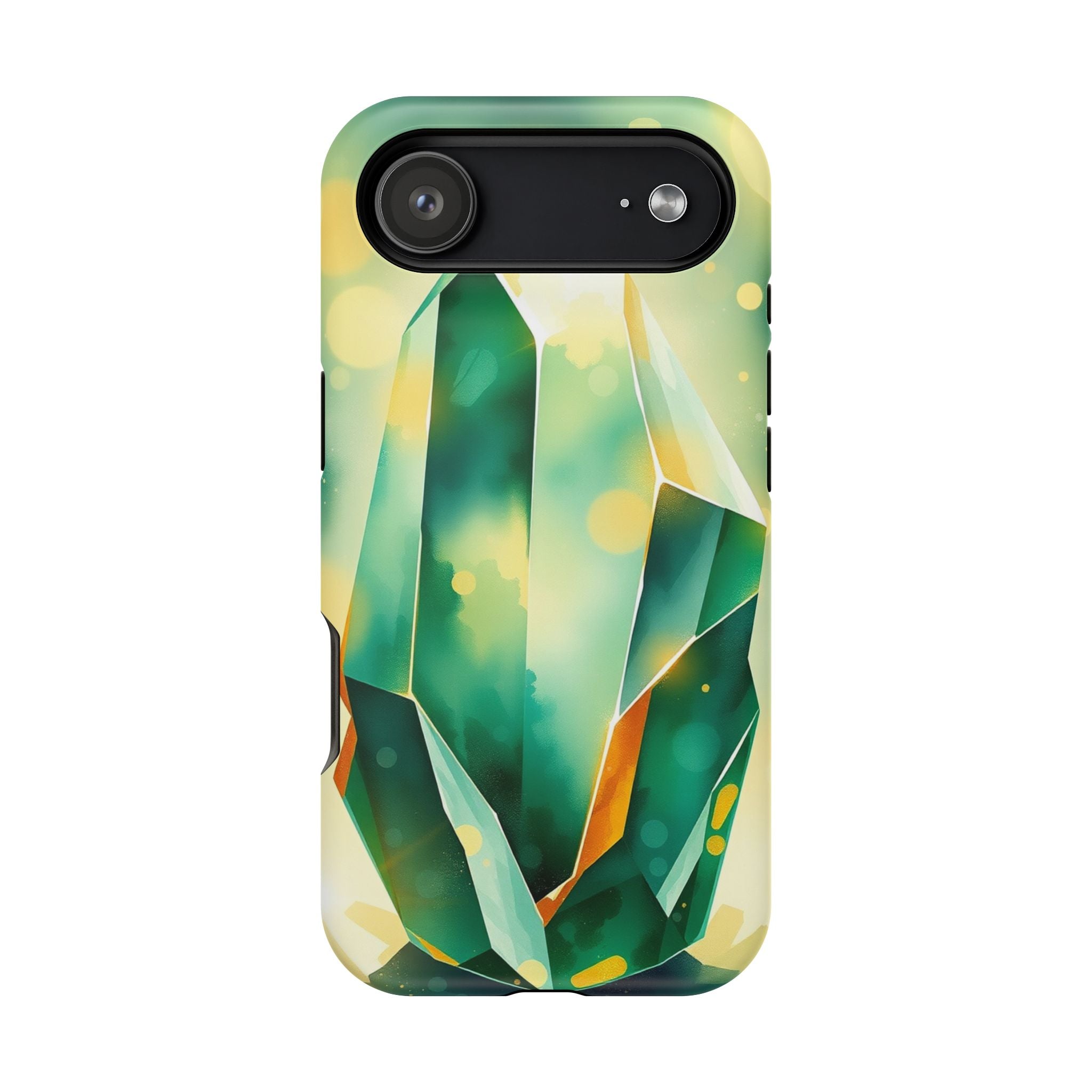 iPhone Emerald Green And Gold Crystal Prism Slim iPhone Everyday · iPhone Case