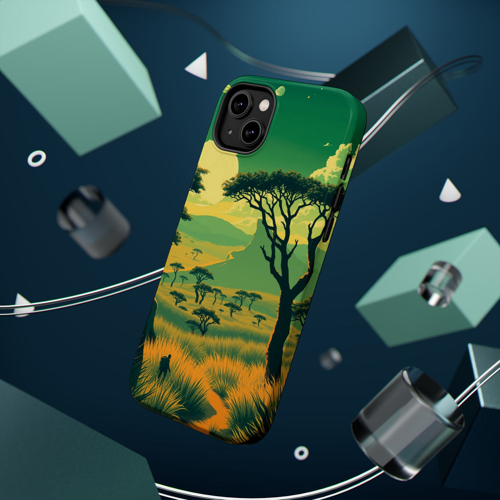 iPhone Savanna Horizon Pixel Art -Bit Slim Everyday Designer Case · iPhone Case
