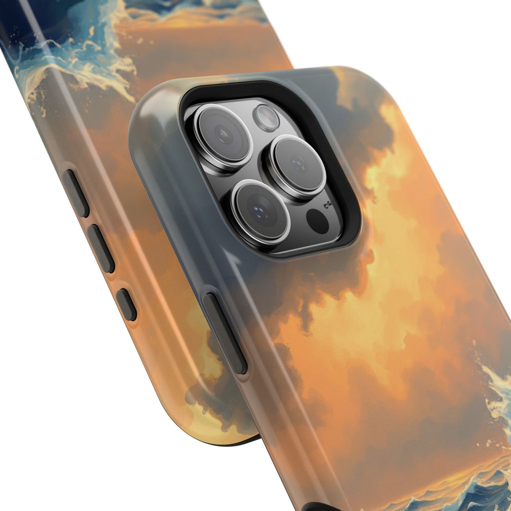 iPhone Sunset Amber And Peach Storm at Sea Slim iPhone Everyday · iPhone Case