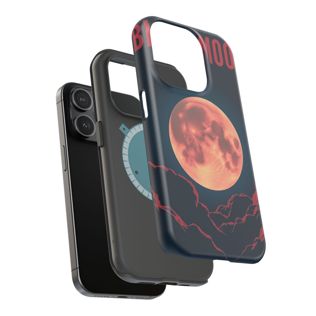 iPhone Blood Moon Rise Vintage Retro Poster Slim Everyday Designer Case · iPhone