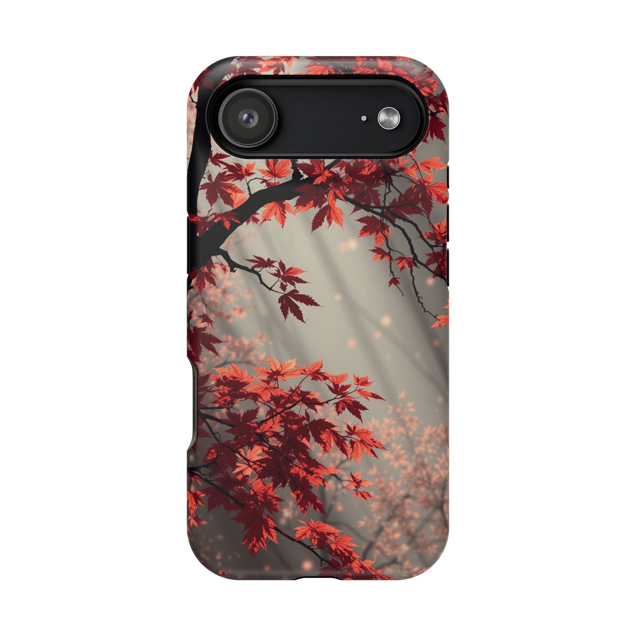 iPhone Charcoal And Copper Autumn Maple Slim Everyday iPhone 17 · iPhone Case