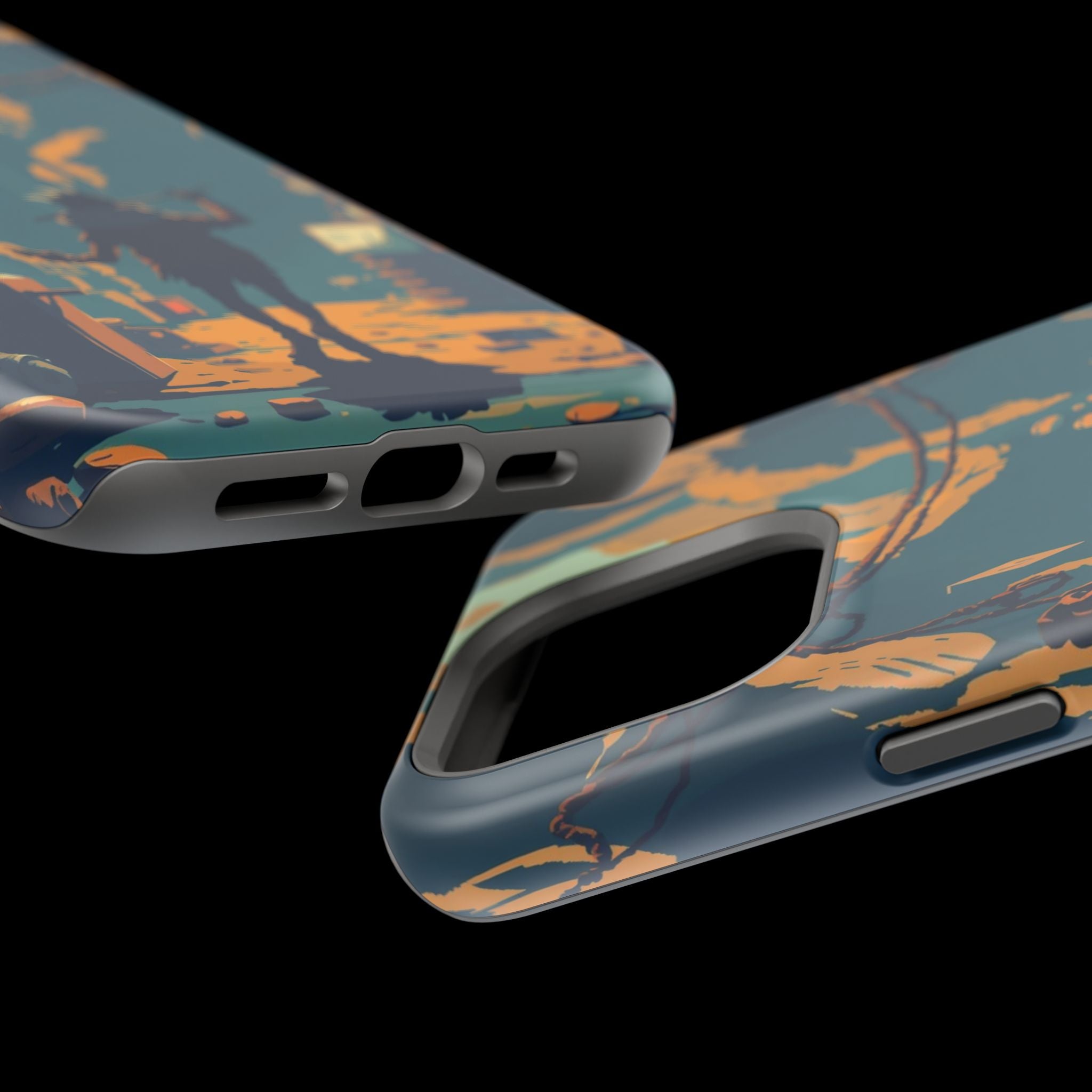 iPhone Mustard And Rust Unhinged in a Cute Way Soft Finish Everyday Case · iPhon