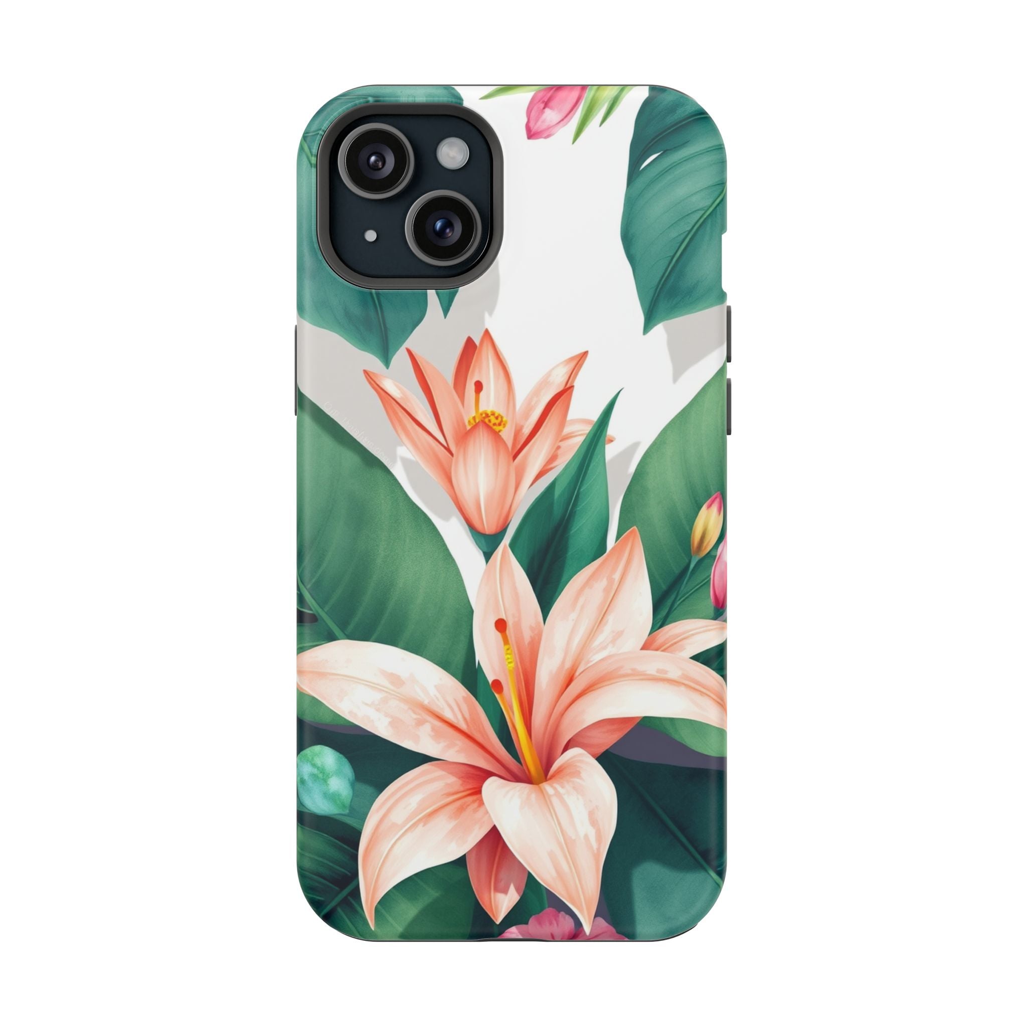 iPhone Tropical Bloom Sage And Ivory Slim Snap Case Gal · iPhone Case