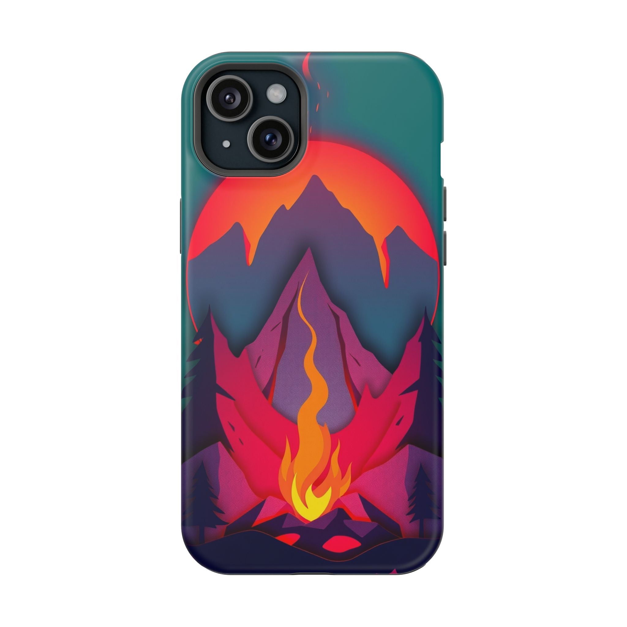 iPhone Cyan And Magenta Wildfire Glow Slim Everyday iPhone 12 Designer · iPhone
