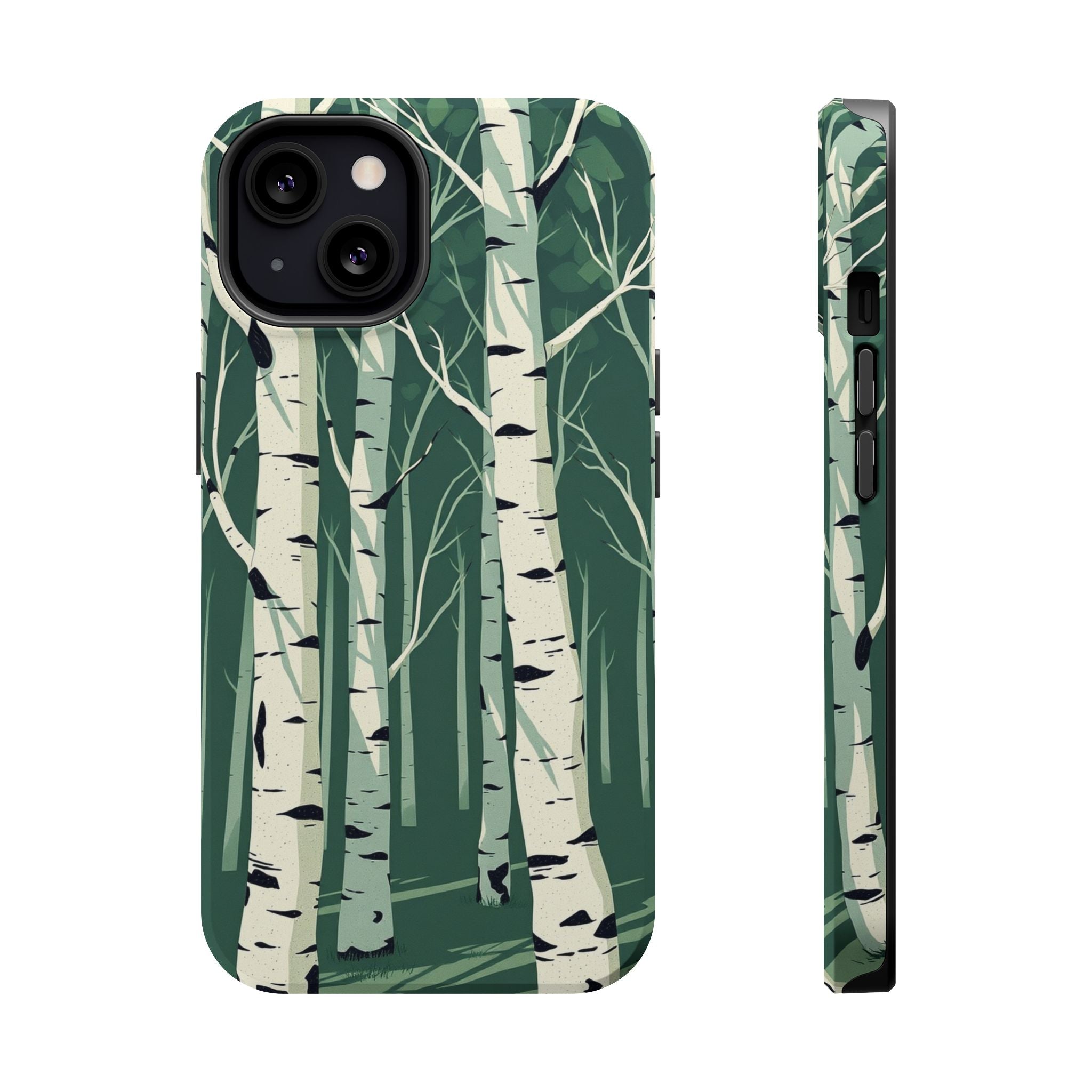 iPhone Birch Grove Abstract Geometric Slim Everyday Designer Case · iPhone Case