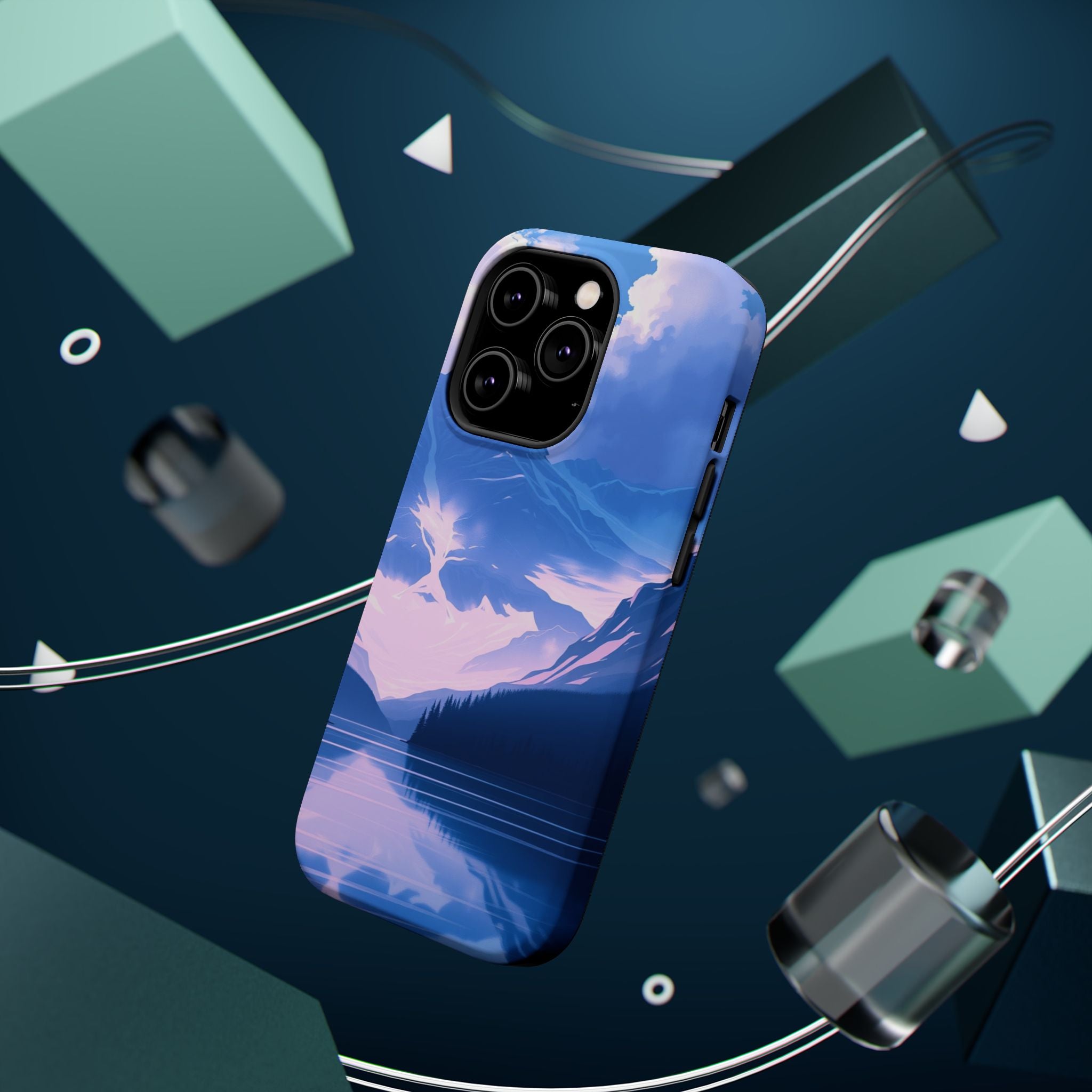 iPhone Glacier Lake Dreamy Ethereal Slim Everyday Designer Case · iPhone Case