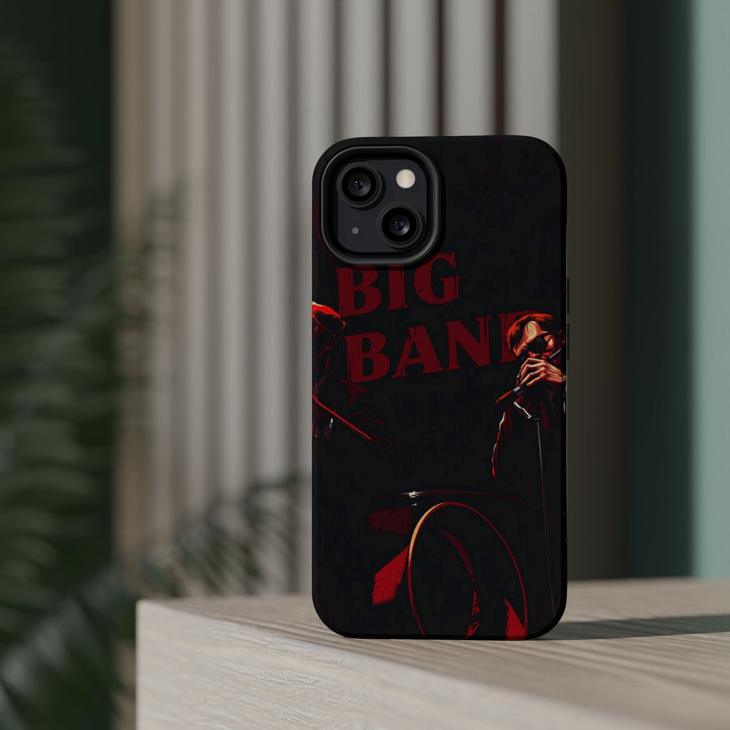 iPhone Black And Crimson Big Band Era Slim Everyday Designer Case · iPhone Case