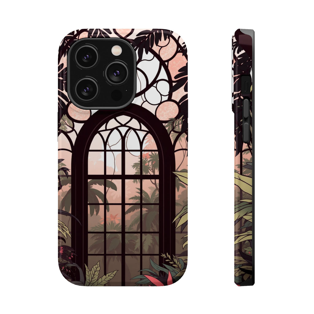 iPhone Rose Pink And Cream Rainforest Canopy Slim iPhone Everyday · iPhone Case