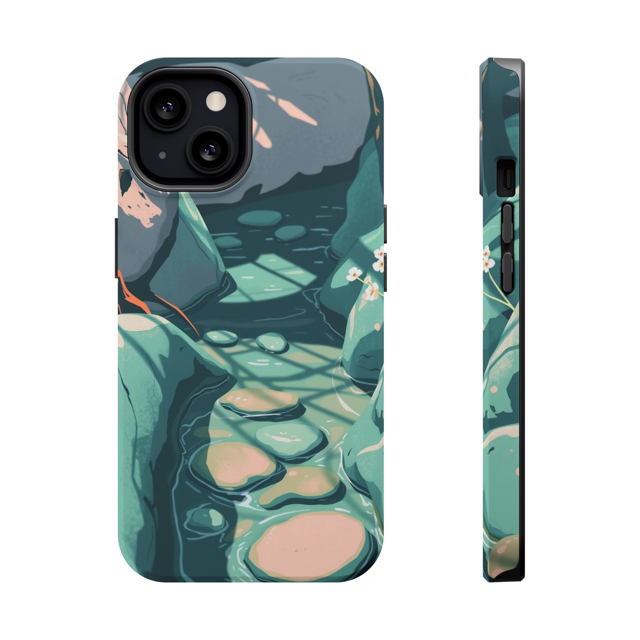 iPhone Vibrant Spring Creek Design 19 Slim Everyday Designer Case · iPhone Case