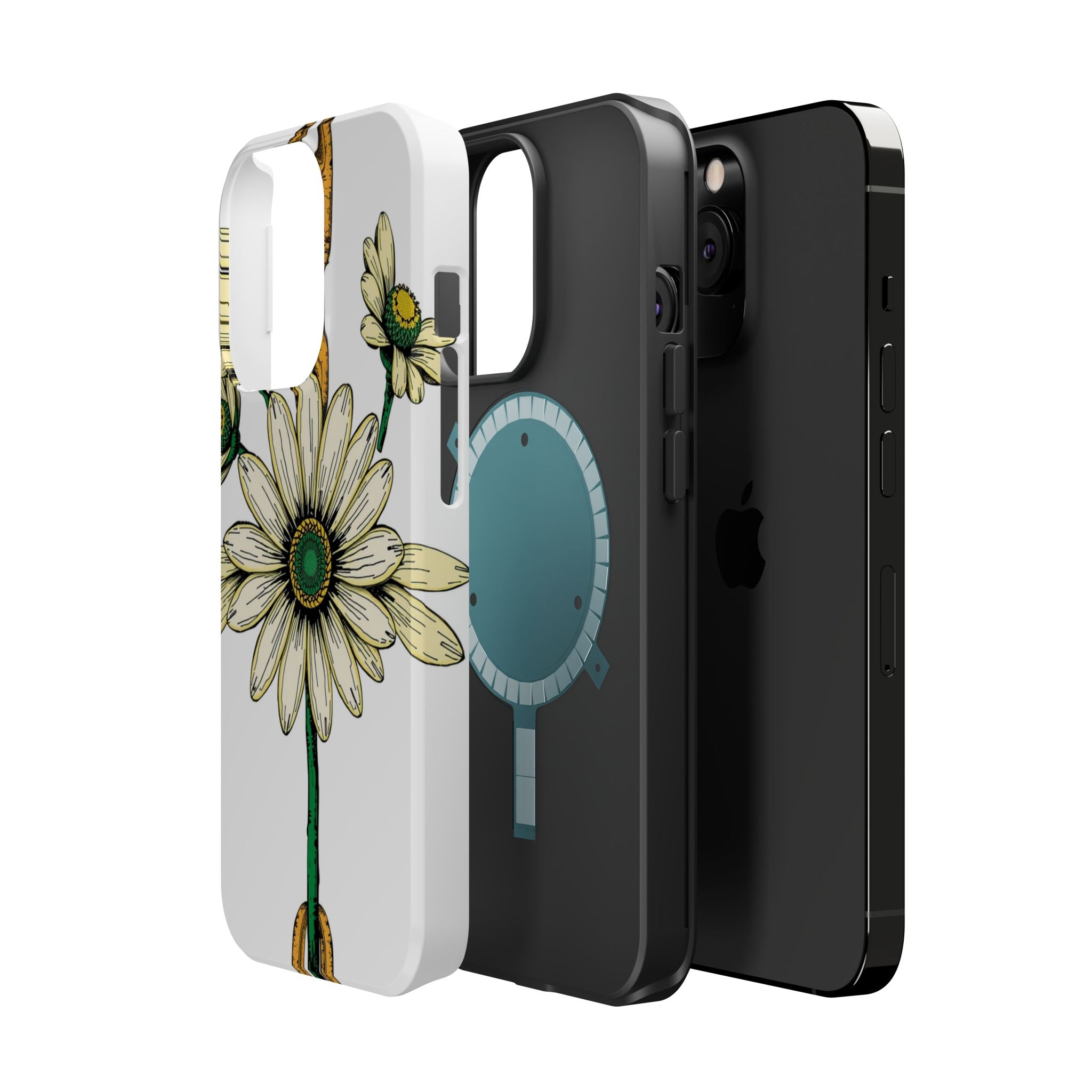 iPhone Daisy Chain Dark Gothic Ink Bold Modern Everyday Snap Case · iPhone Case