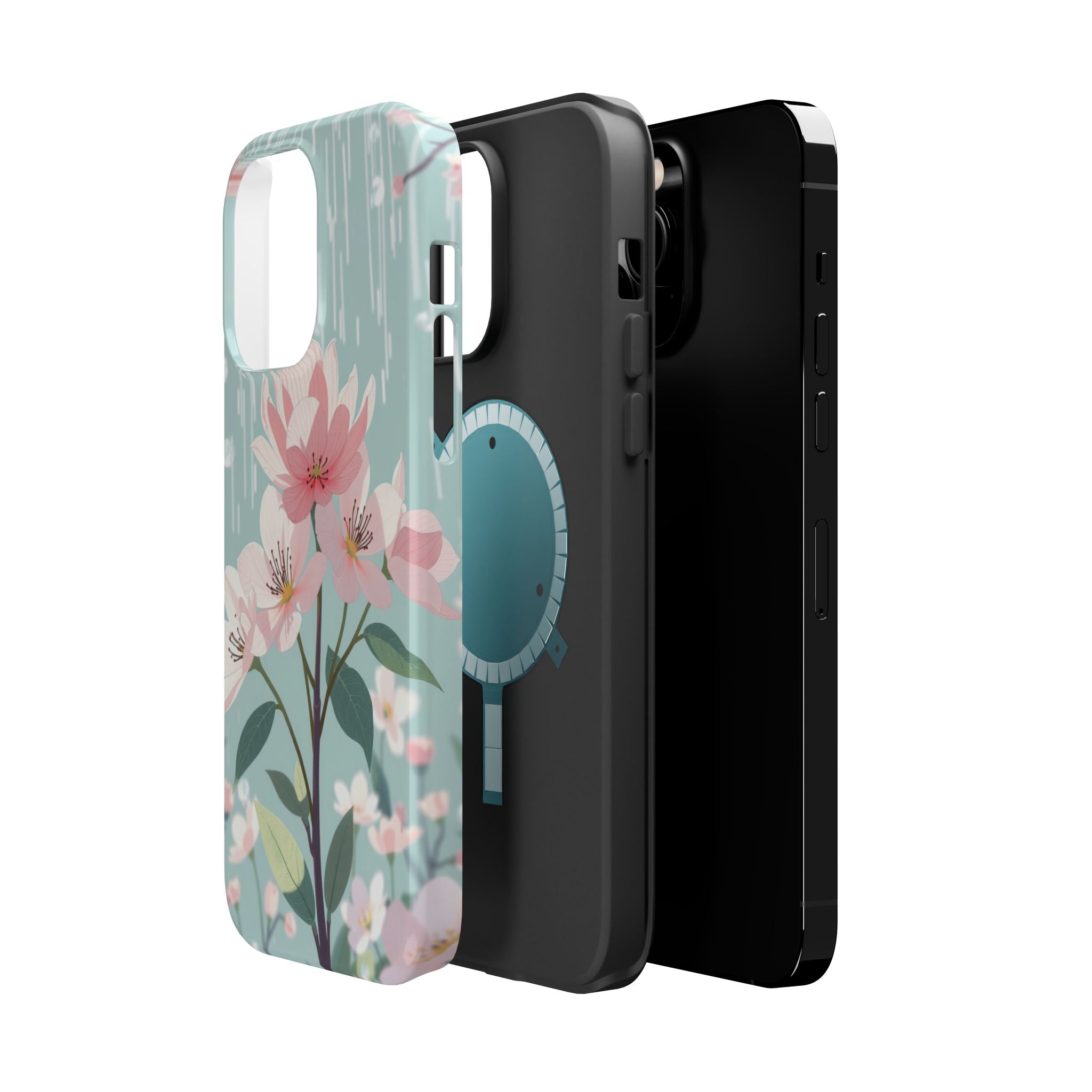 iPhone Mint And Blush Spring Shower Bloom Slim iPhone Everyday Designer · iPhone