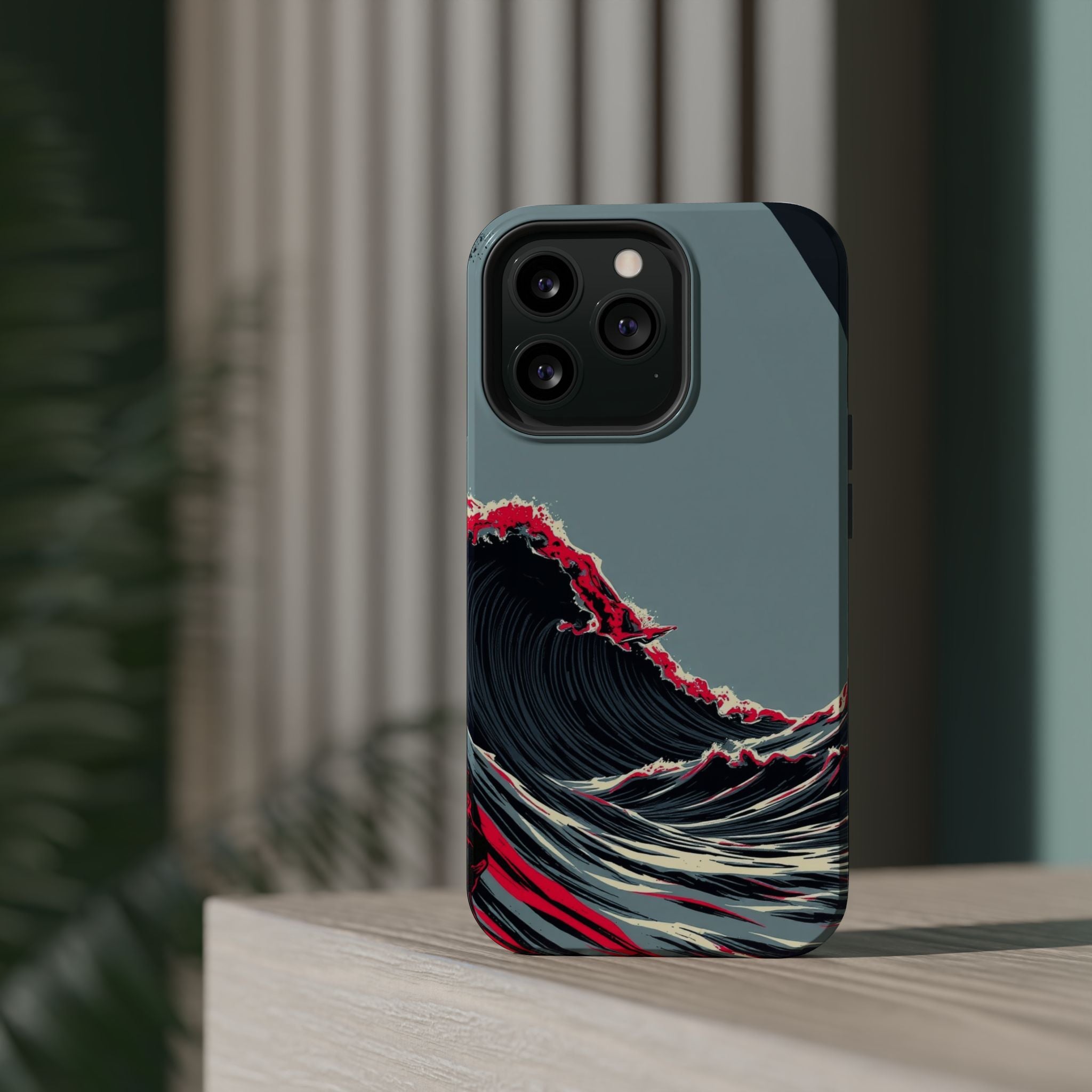iPhone Vibrant Wave Interference Design Slim Everyday iPhone Designer · iPhone C