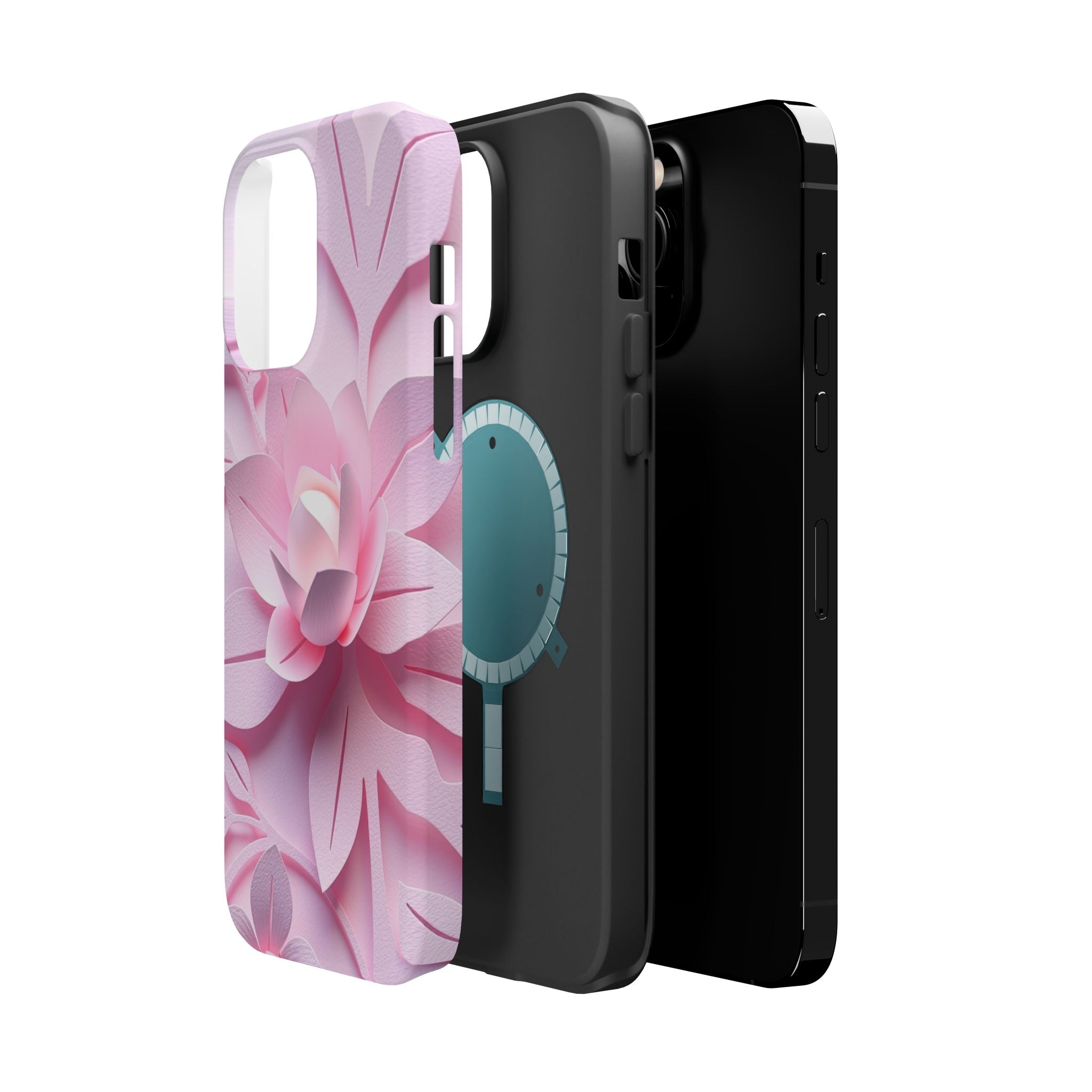 iPhone Floral Geometric Paper Cut Art Slim Everyday Designer Case · iPhone Case