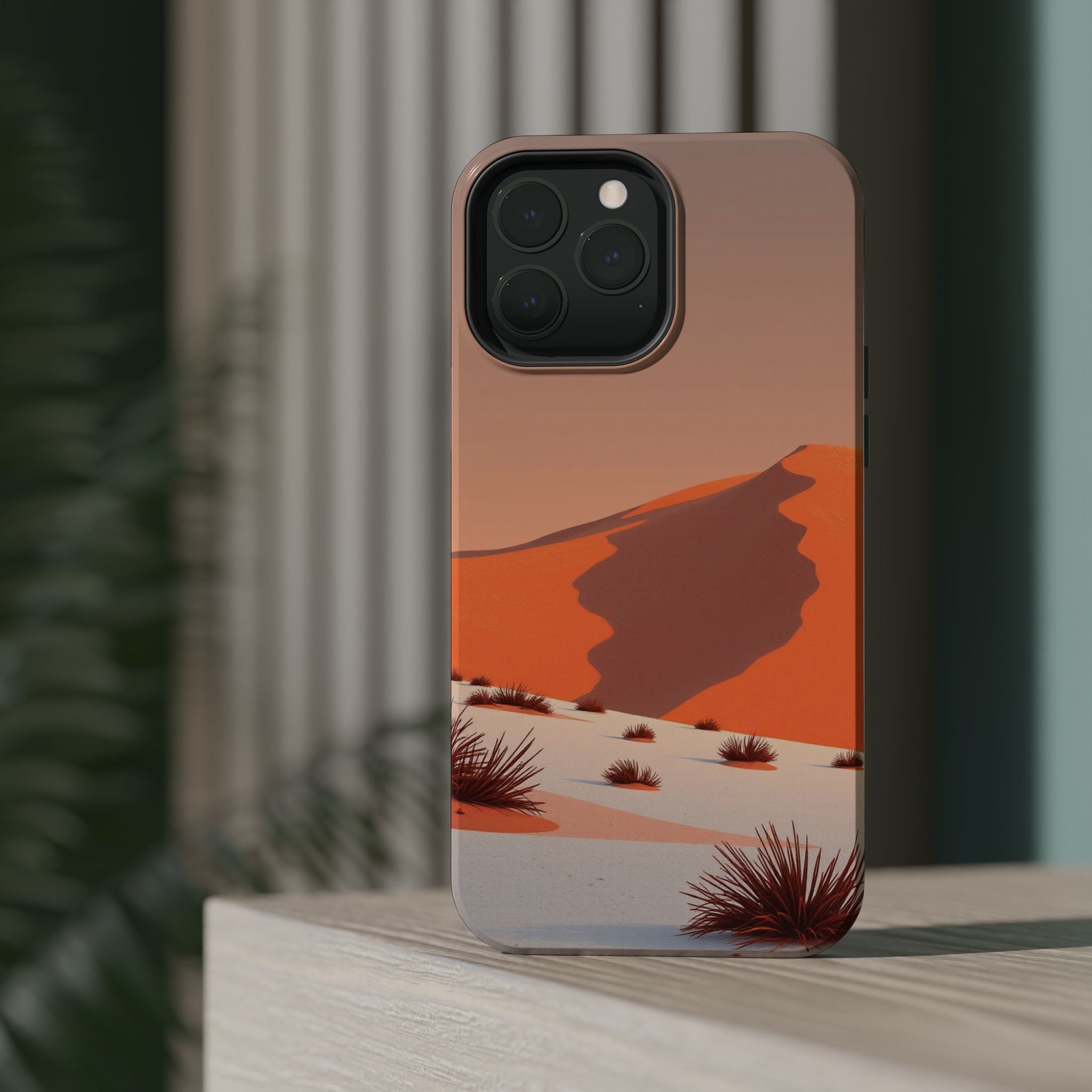 iPhone Burnt Orange And Sand Snow Field Slim Everyday iPhone Designer · iPhone C